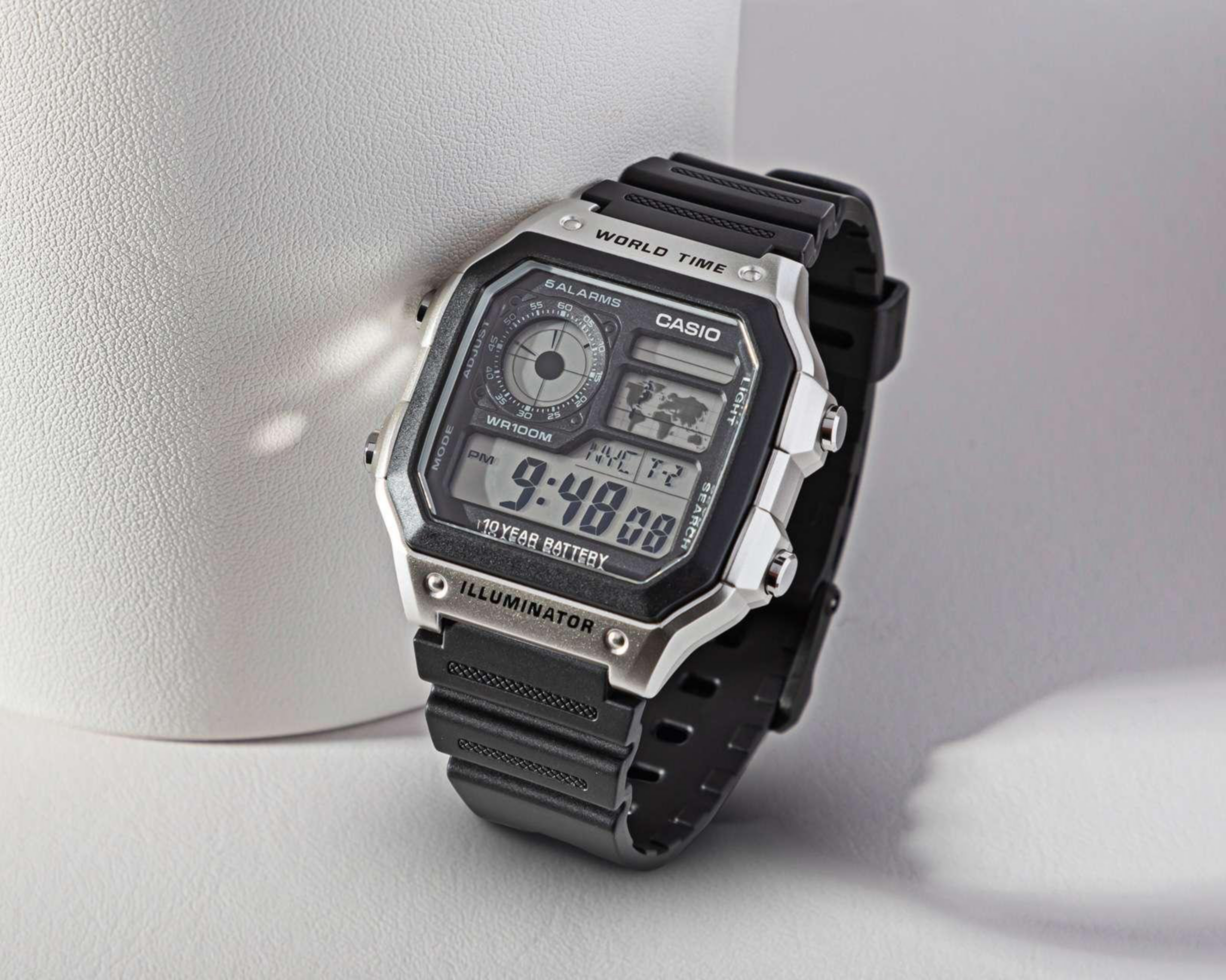 Foto 4 pulgar | Reloj Casio AE-1200WH-1CVCF Negro