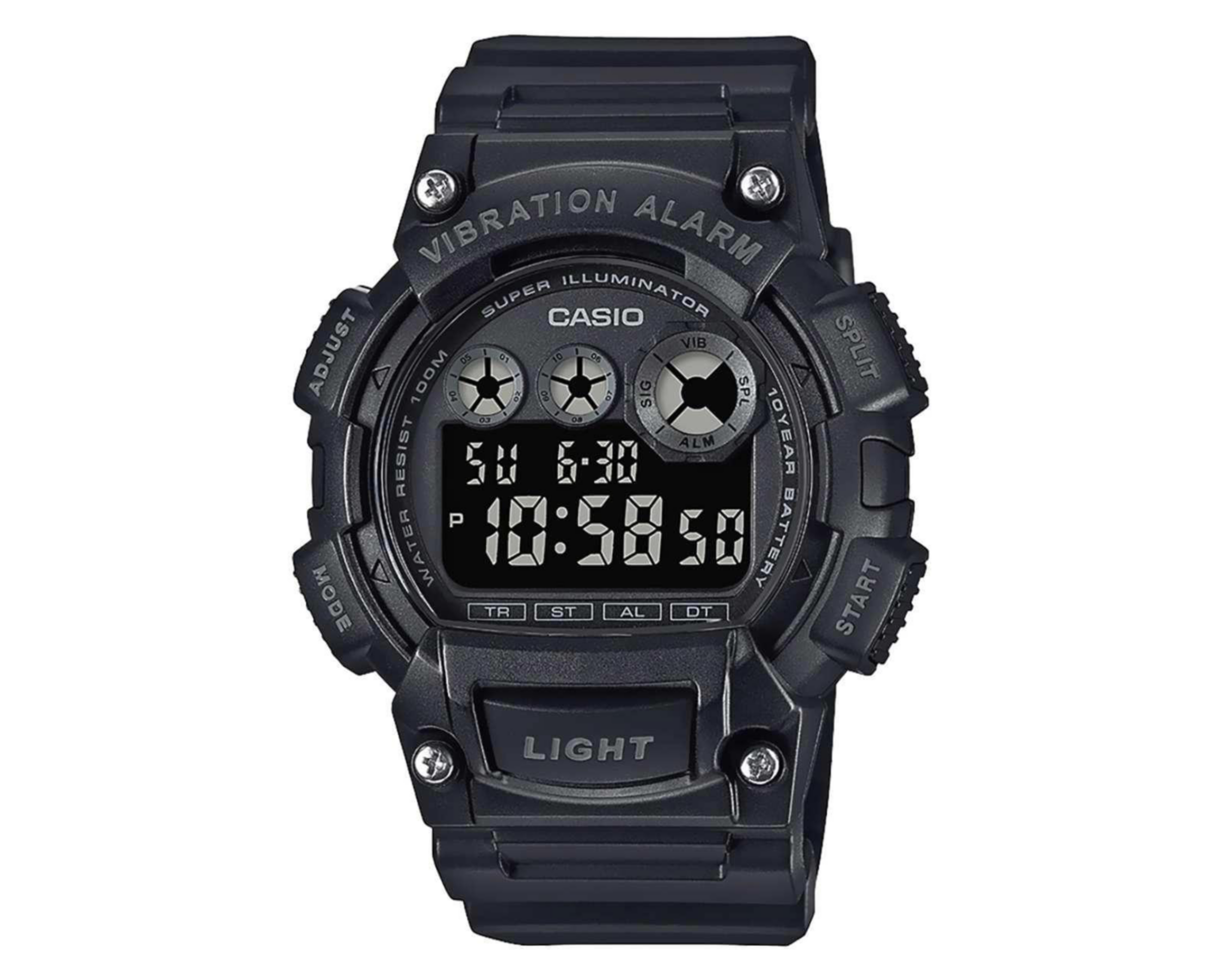 Foto 2 pulgar | Reloj Casio W735H-1BVCF Negro