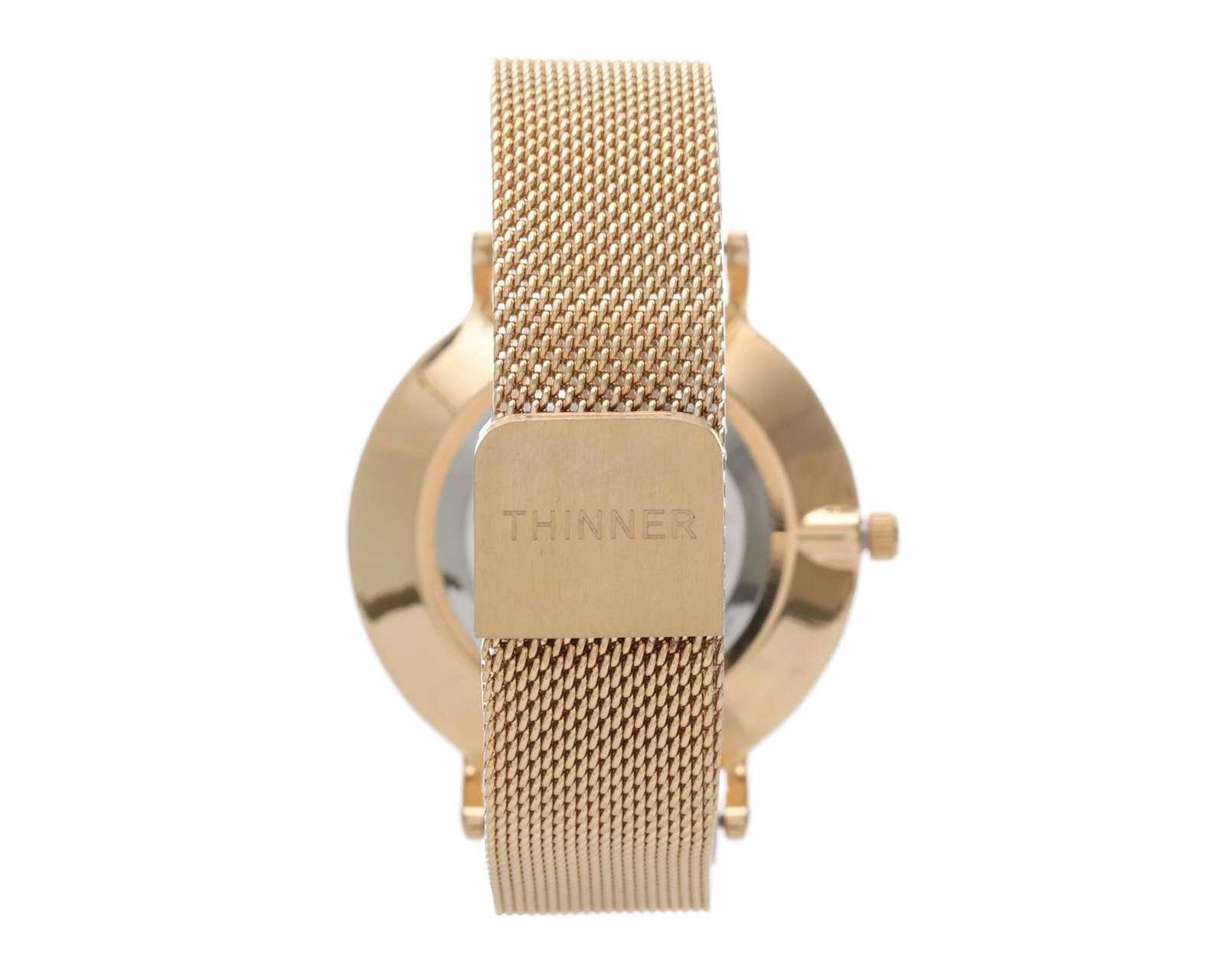 Foto 4 pulgar | Reloj Thinner 10182 Dorado