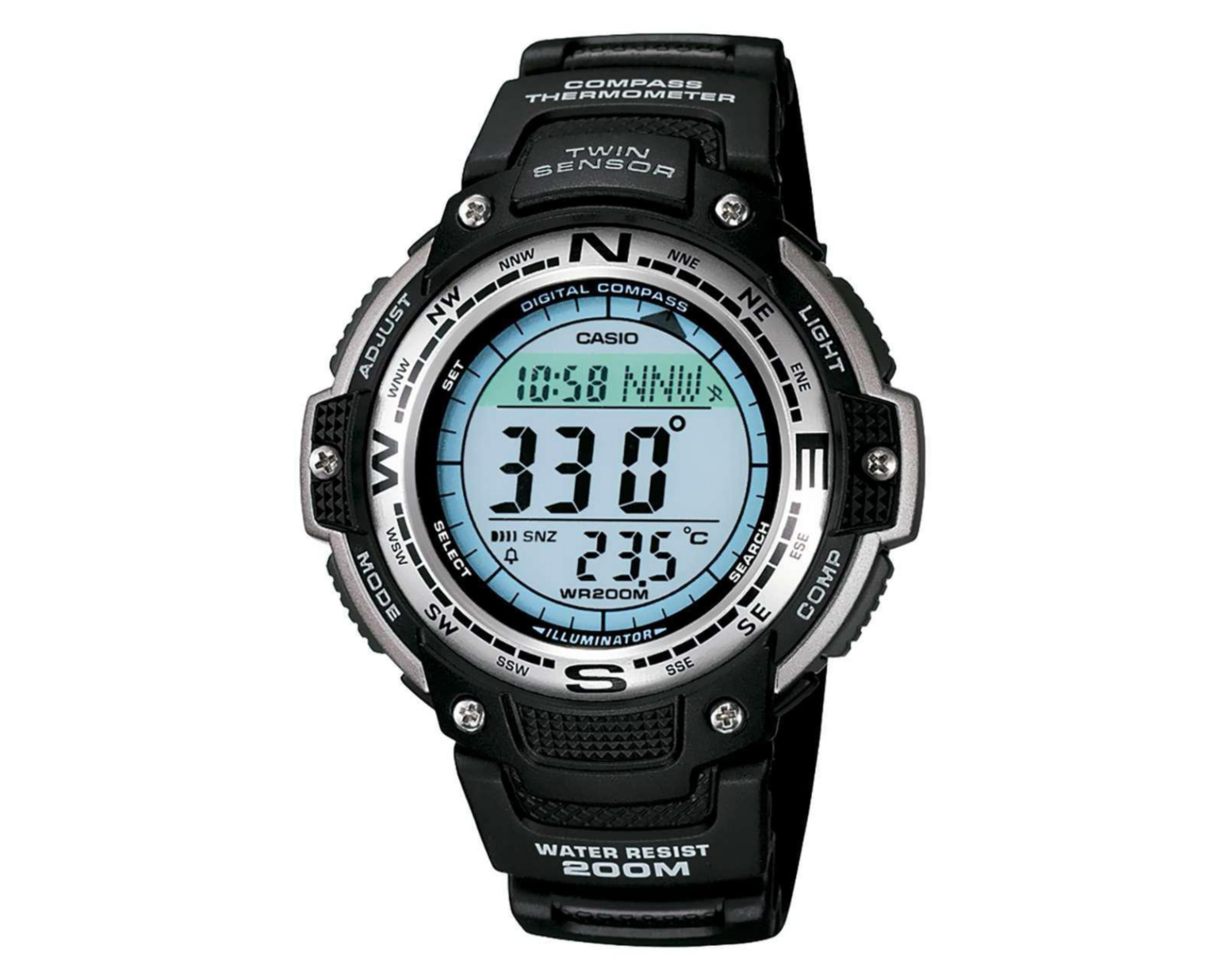 Foto 2 pulgar | Reloj Casio SGW-100-1VCF Negro