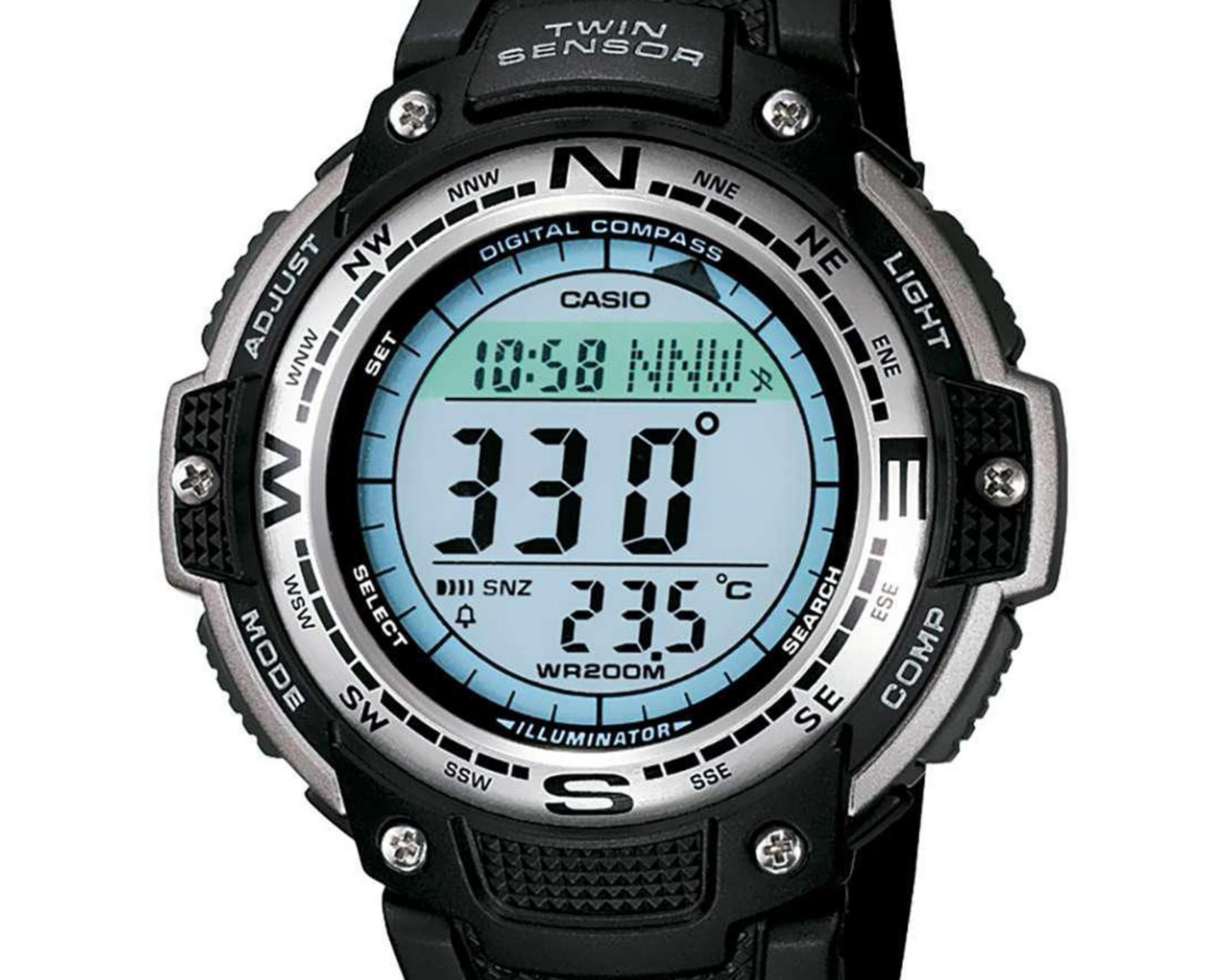 Foto 3 pulgar | Reloj Casio SGW-100-1VCF Negro