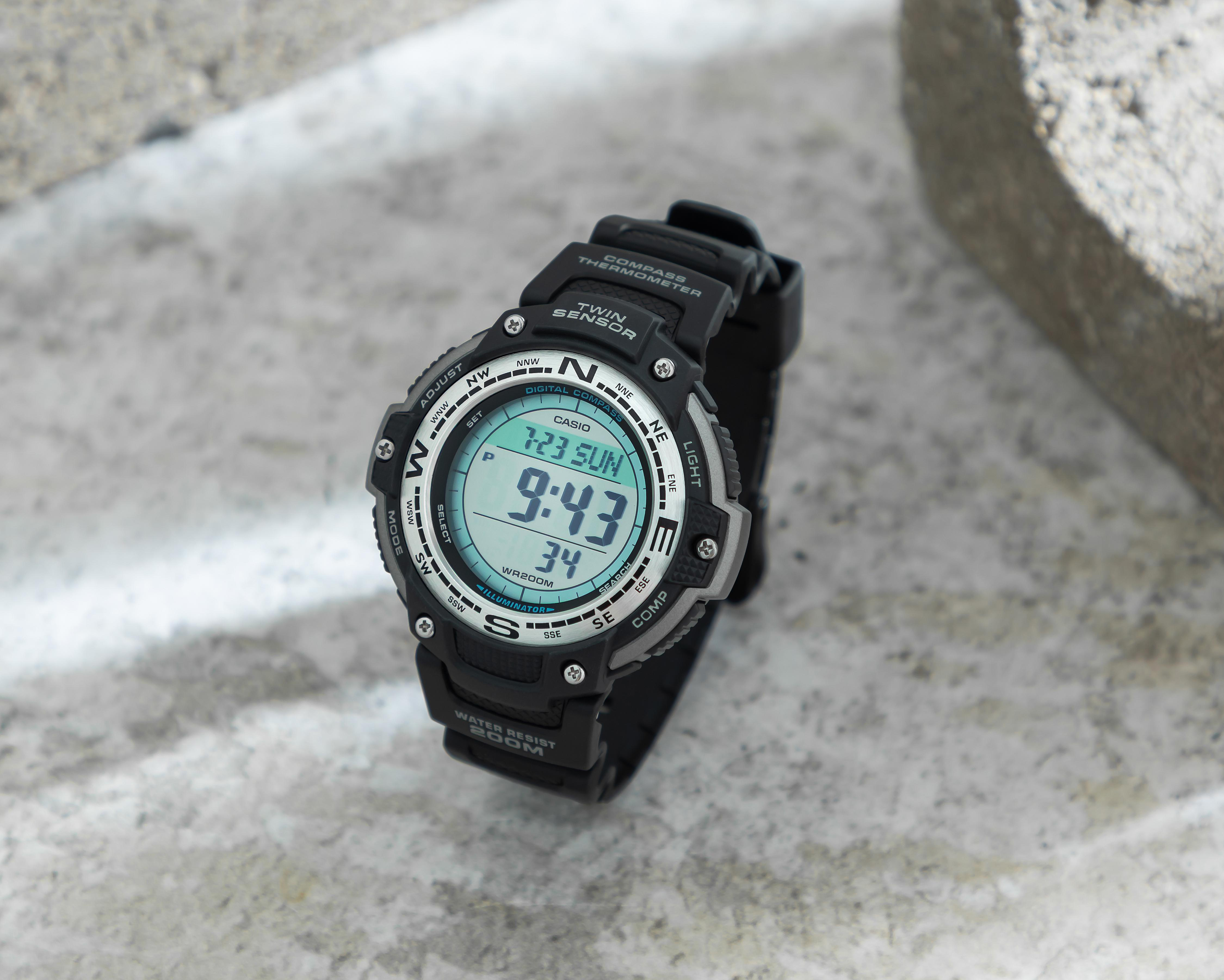 Foto 7 pulgar | Reloj para Hombre Casio SGW-100-1VCF Negro