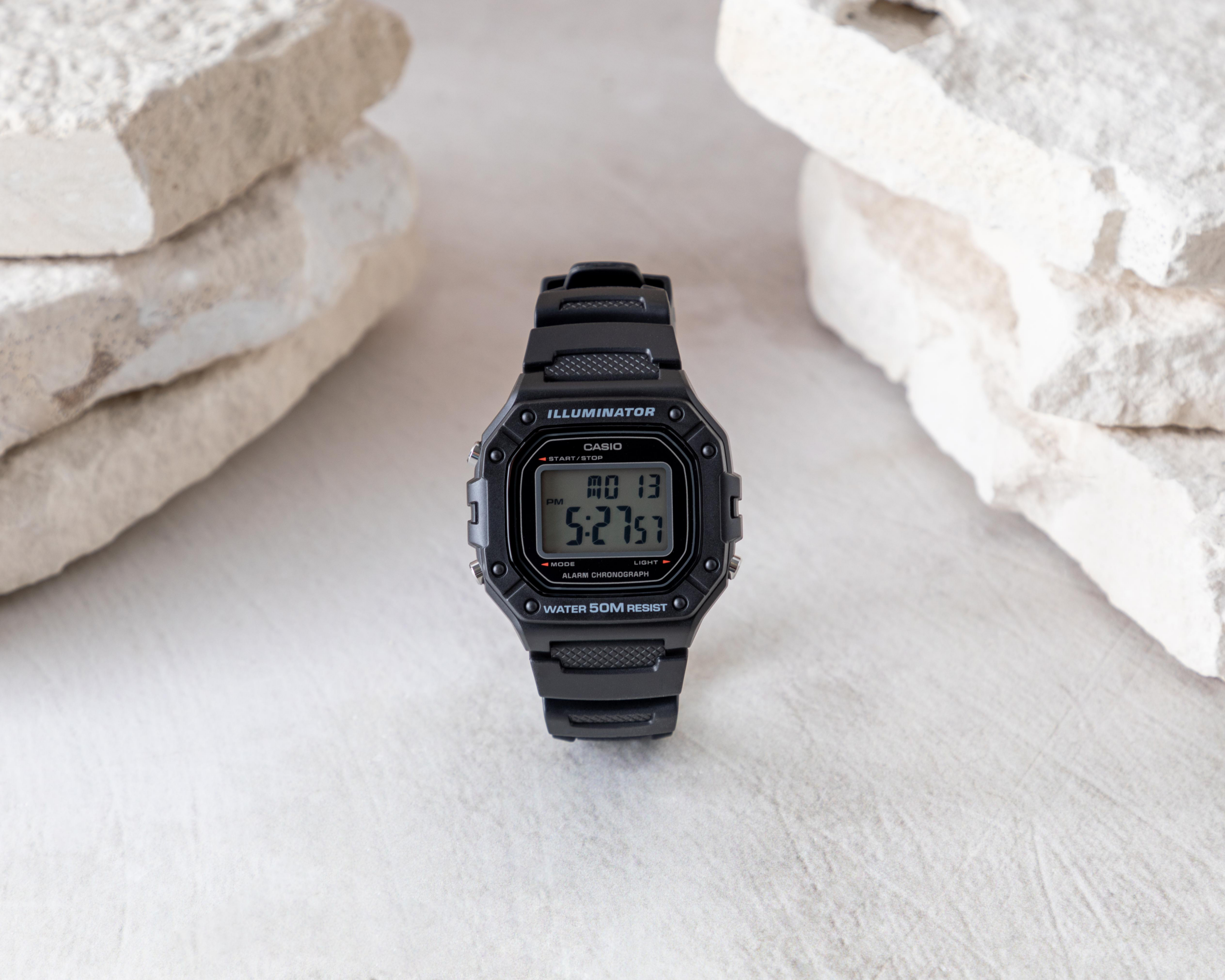 Foto 6 pulgar | Reloj Casio W-218H-1AVCF Negro