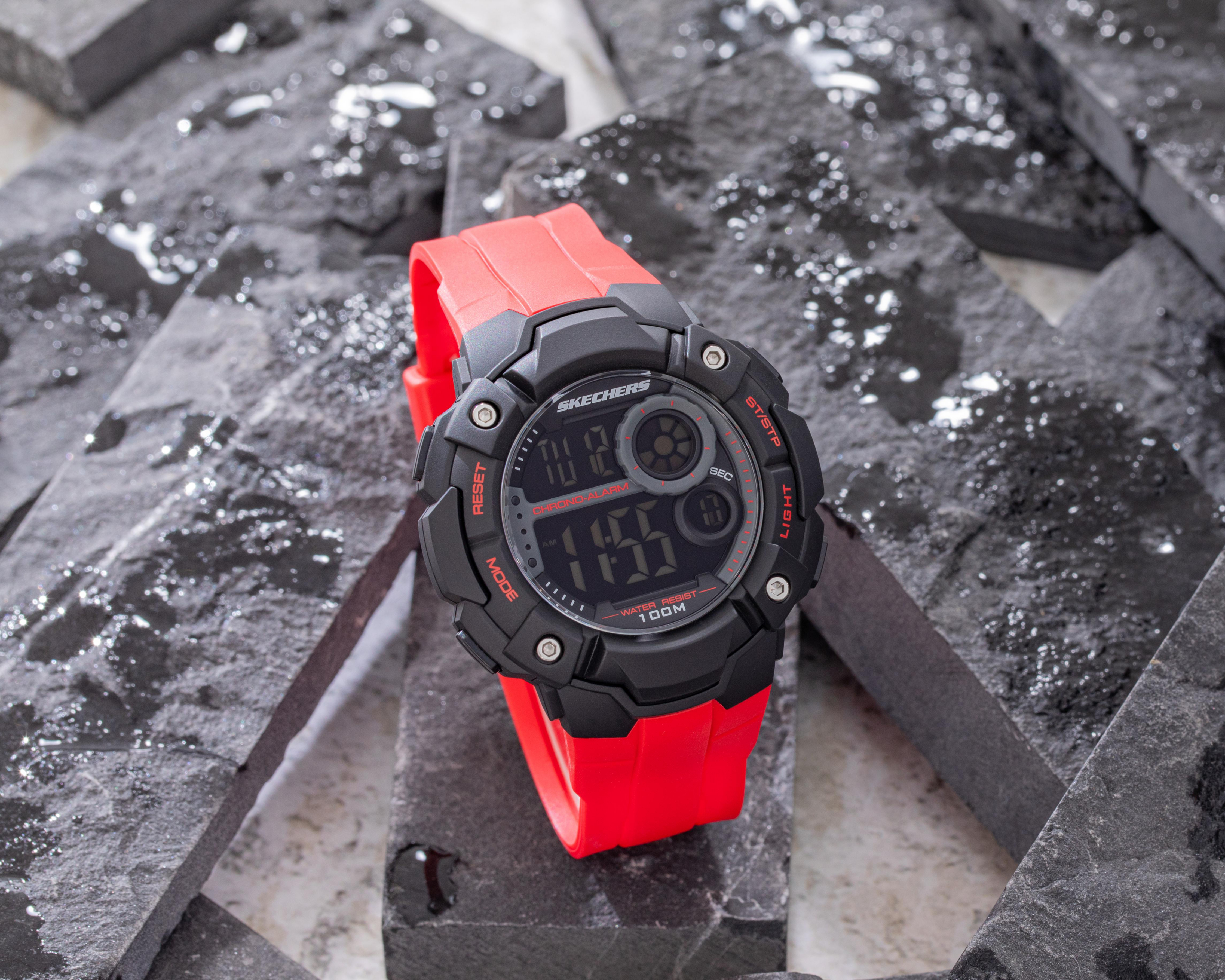 Foto 6 pulgar | Reloj Skechers SR1122 Rojo