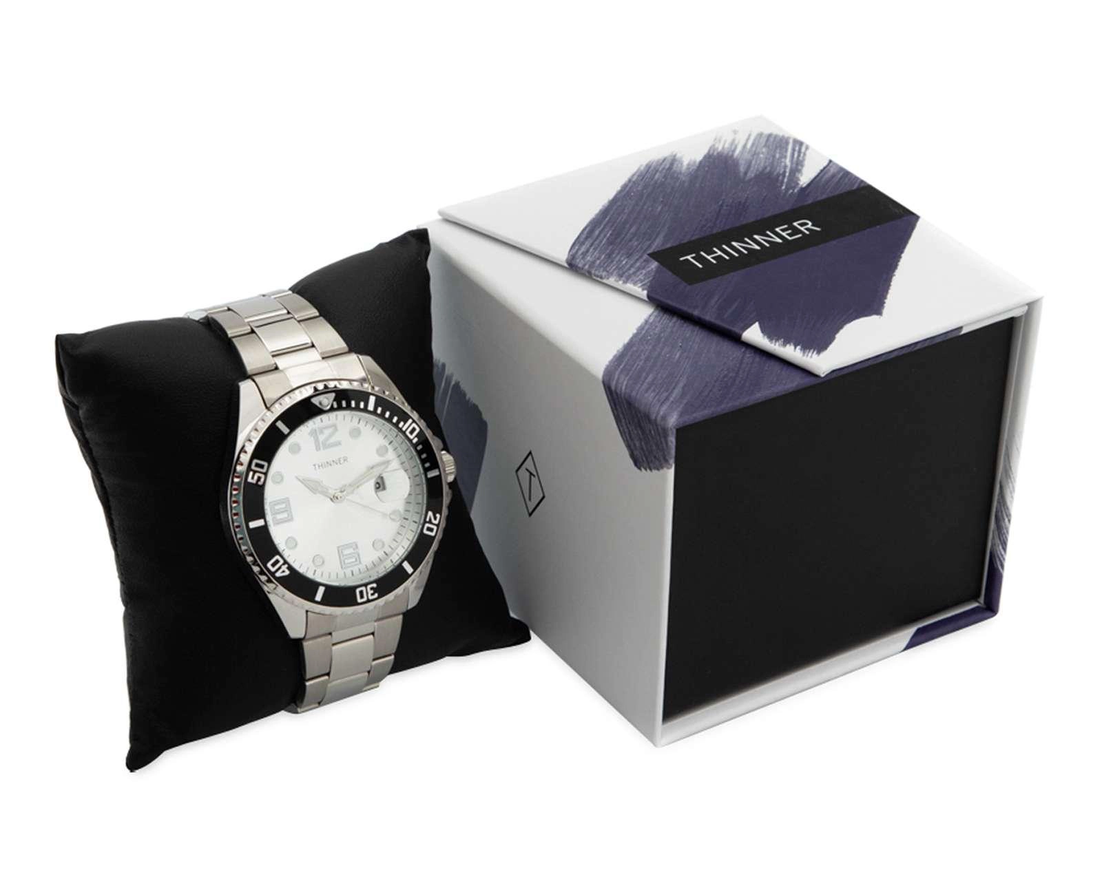 Foto 6 pulgar | Reloj Thinner 981265 Plateado