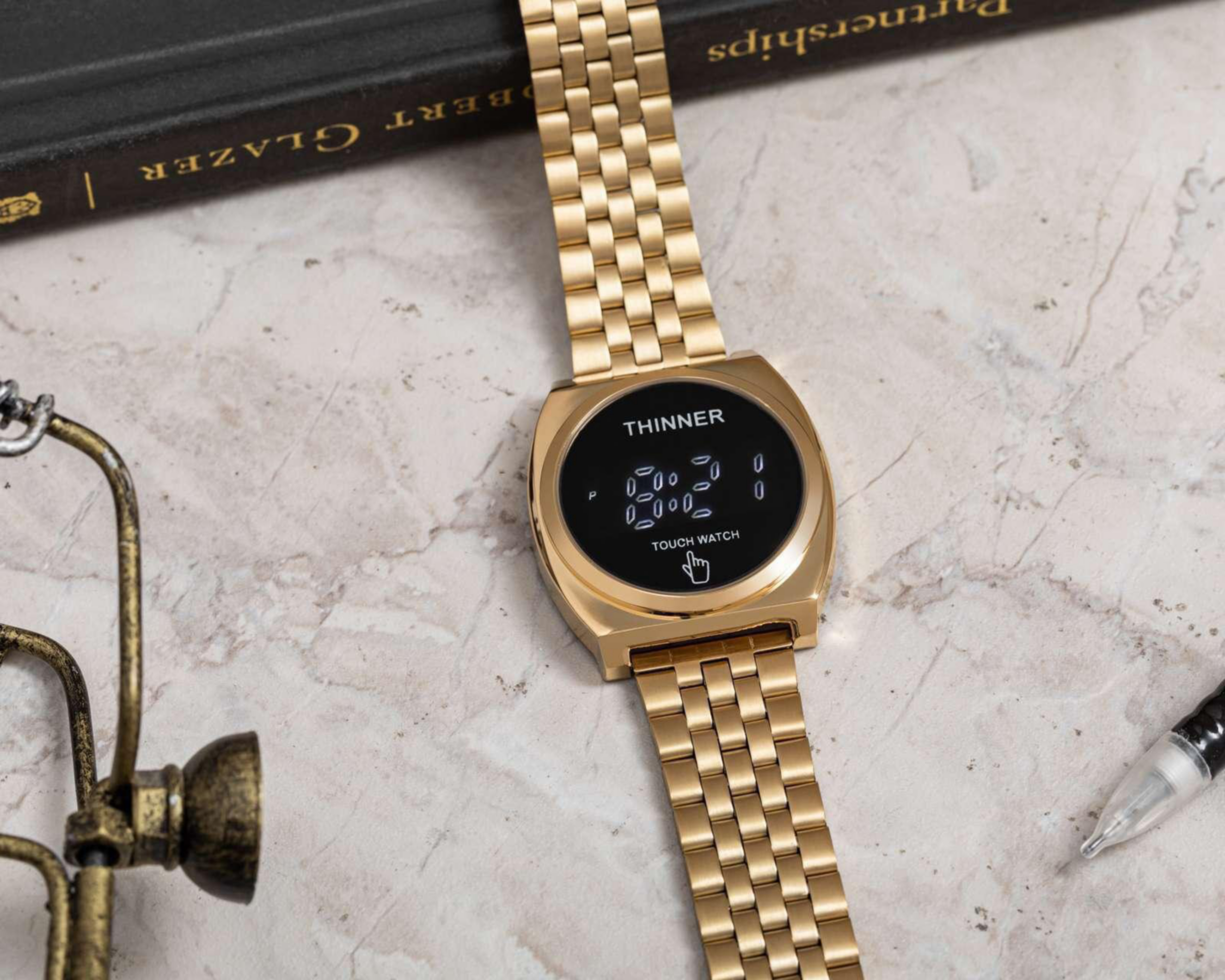 Foto 6 | Reloj Thinner YLC126 Dorado