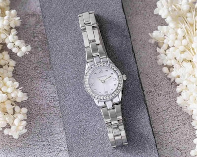 Foto 5 | Reloj para Mujer Sahara 4726 Plateado