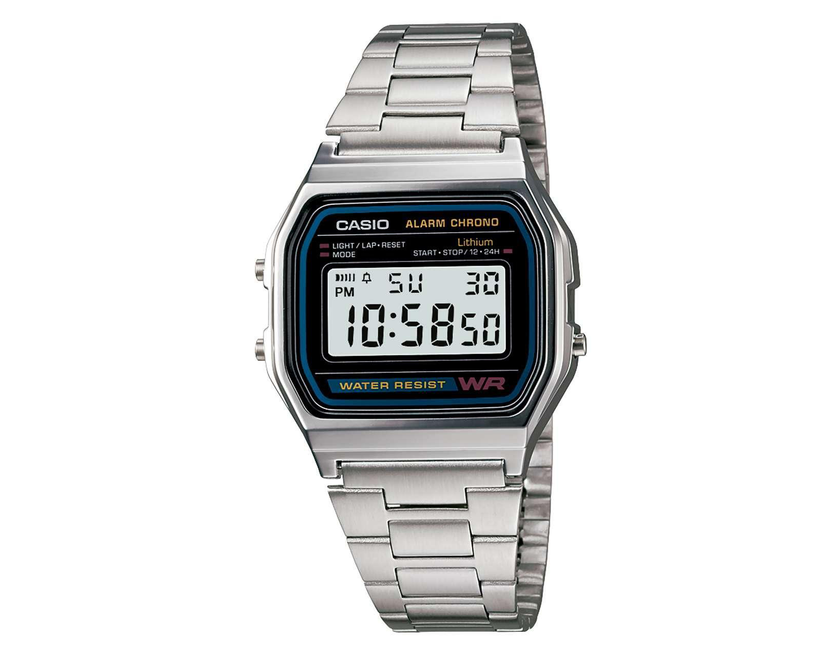 Foto 2 pulgar | Reloj Casio A158WA-1R Plateado