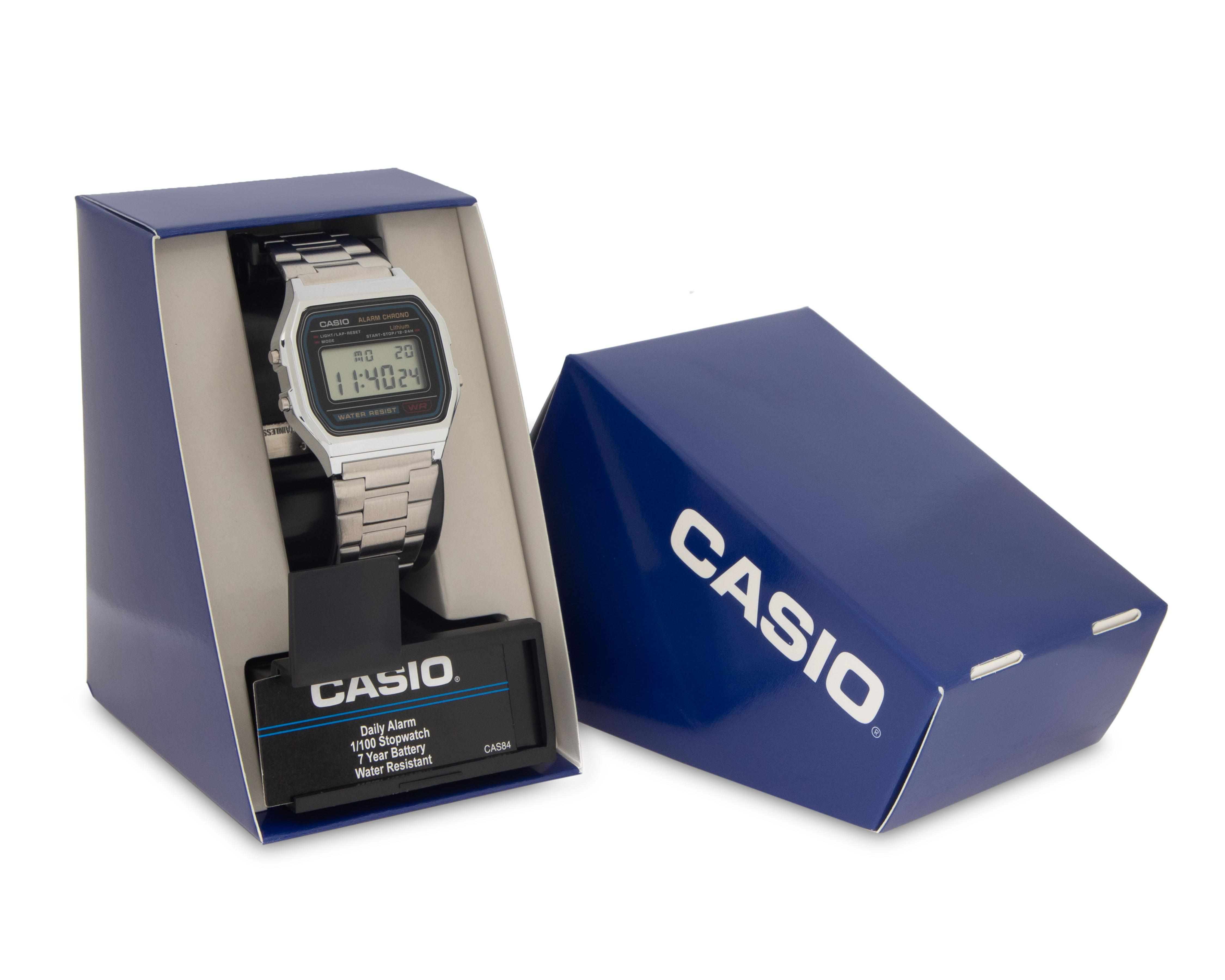 Foto 6 pulgar | Reloj para Hombre Casio A158WA-1R Plateado