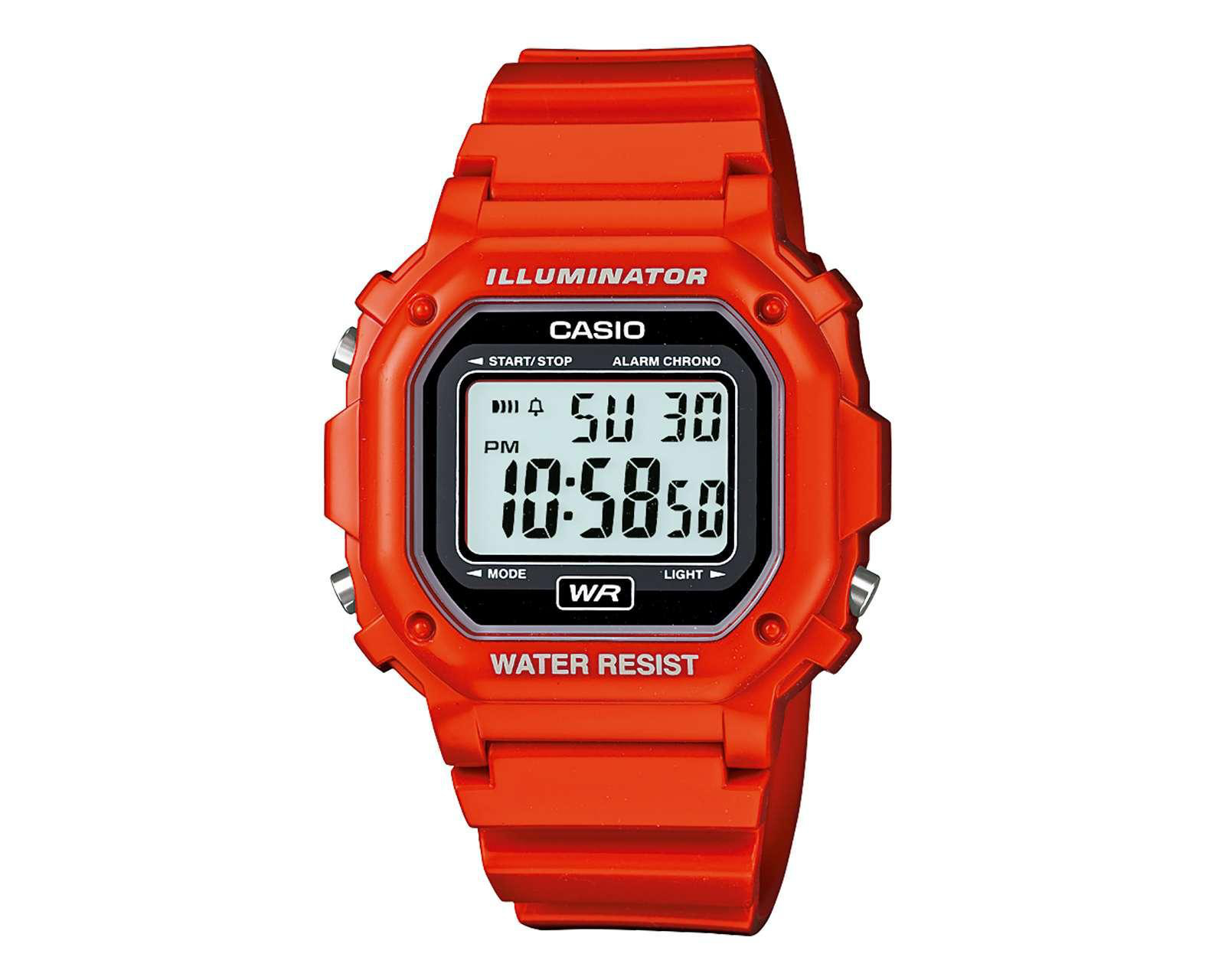 Reloj Casio F-108WHC-4ACF Rojo