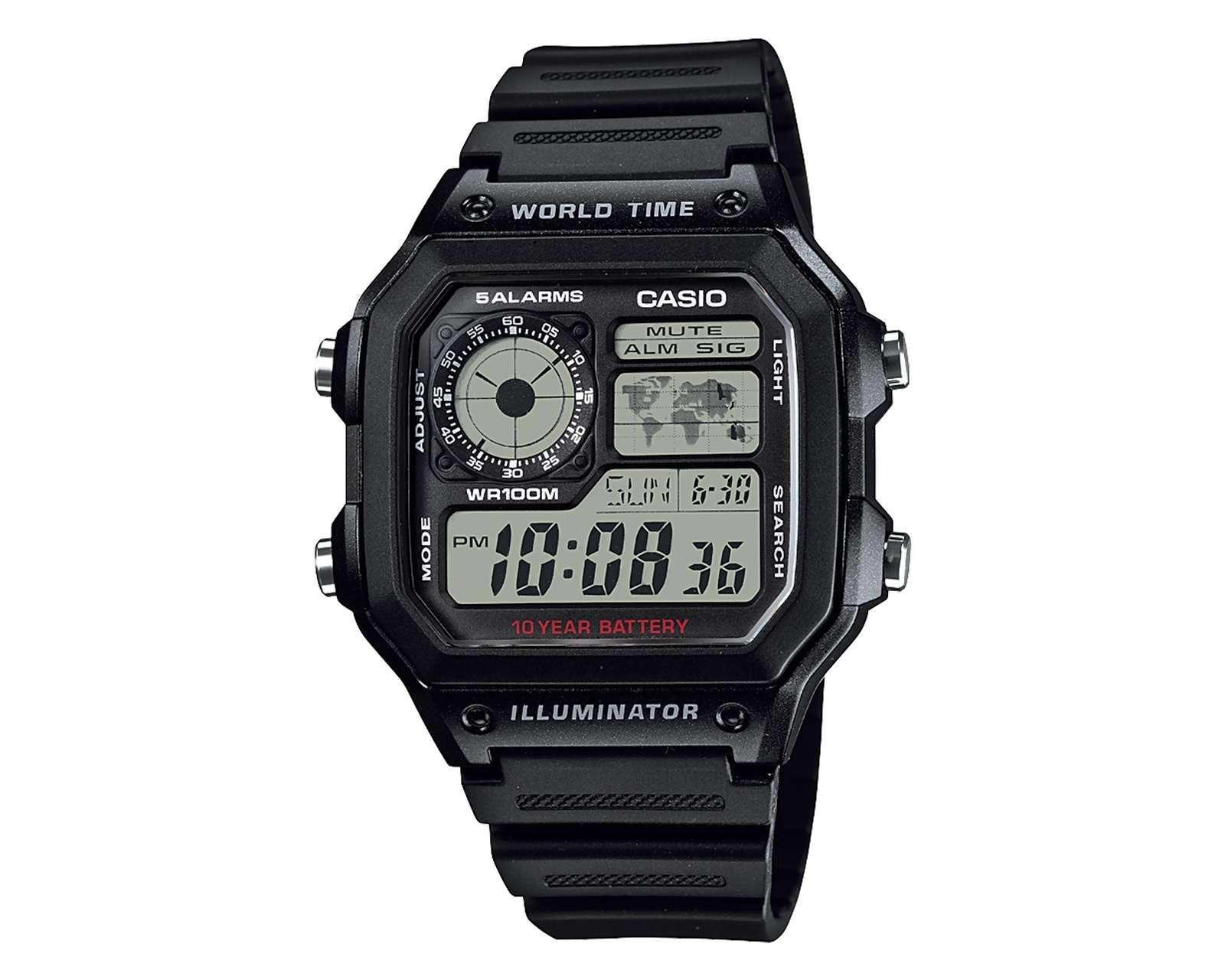 Foto 1 | Reloj Casio AE-1200WH-1AVCF Negro