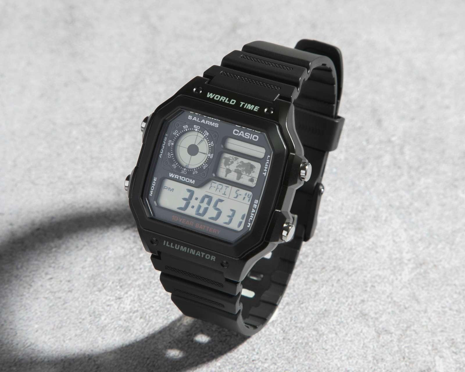 Foto 3 | Reloj Casio AE-1200WH-1AVCF Negro