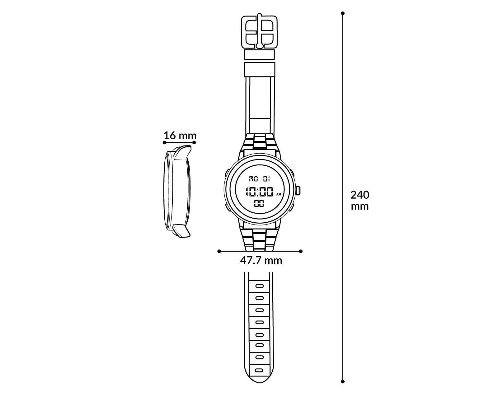 Foto 5 pulgar | Reloj Casio AE-.2000WD-1ACF Plateado