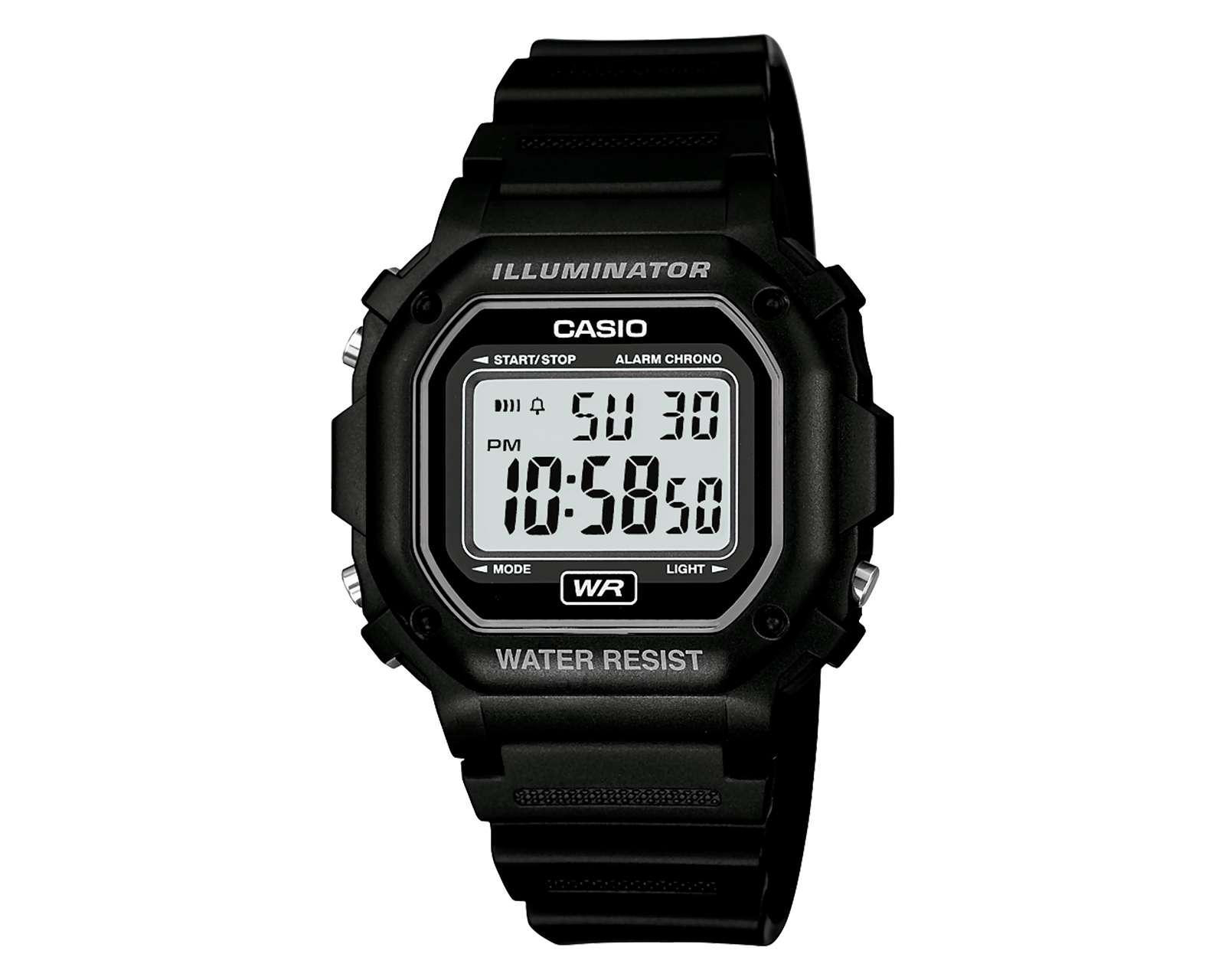 Foto 2 pulgar | Reloj Casio F-108WH-1ACF Negro