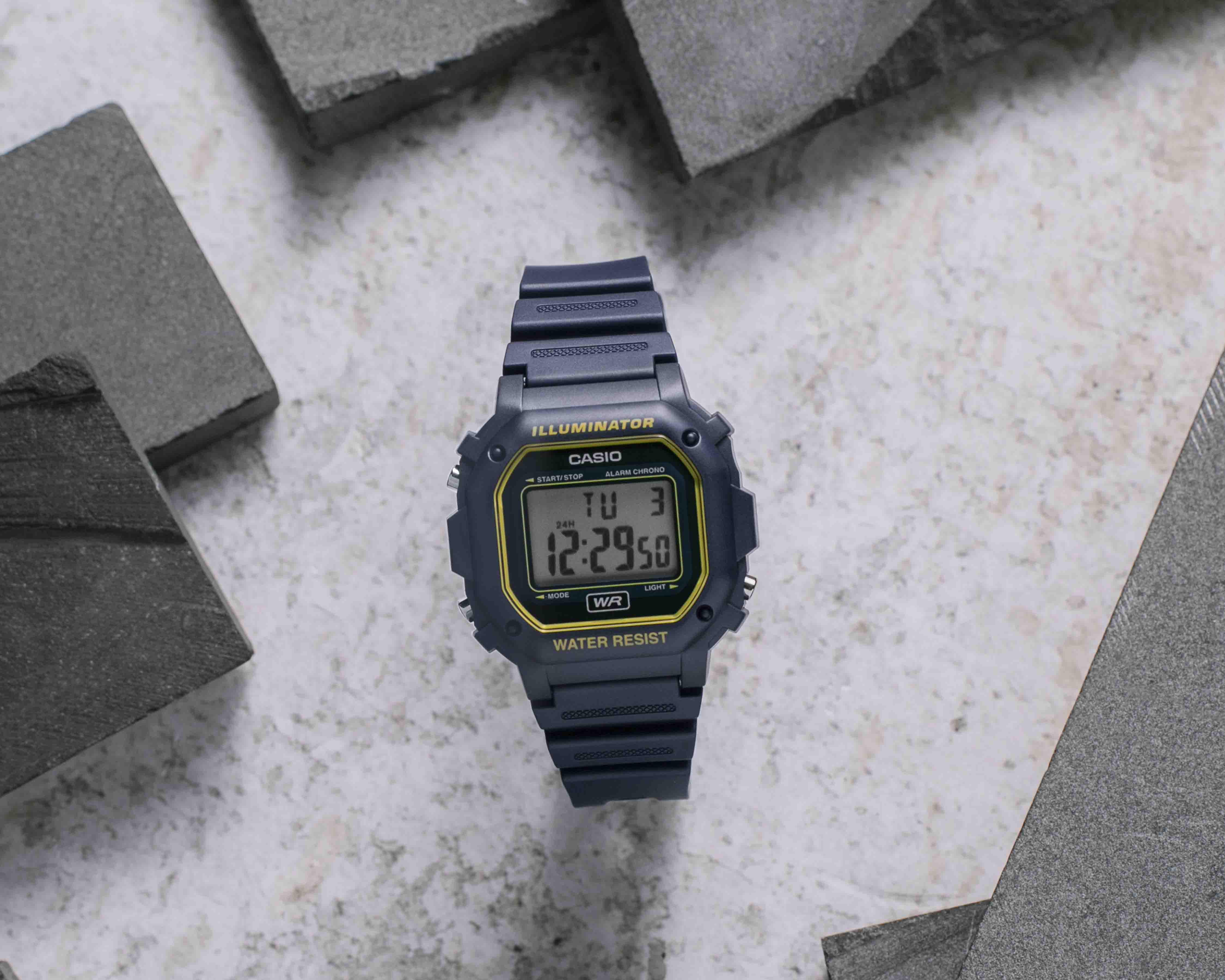 Foto 3 pulgar | Reloj Casio F-108WHC-4ACF Azul