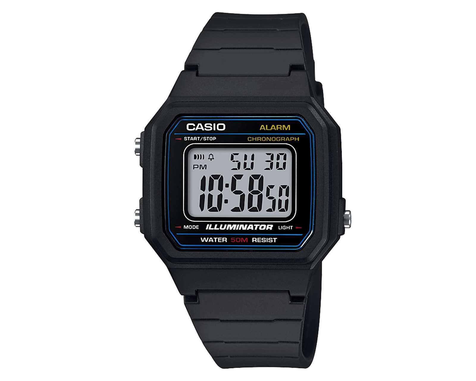 Foto 2 pulgar | Reloj Casio W-217H-1AVCF Negro