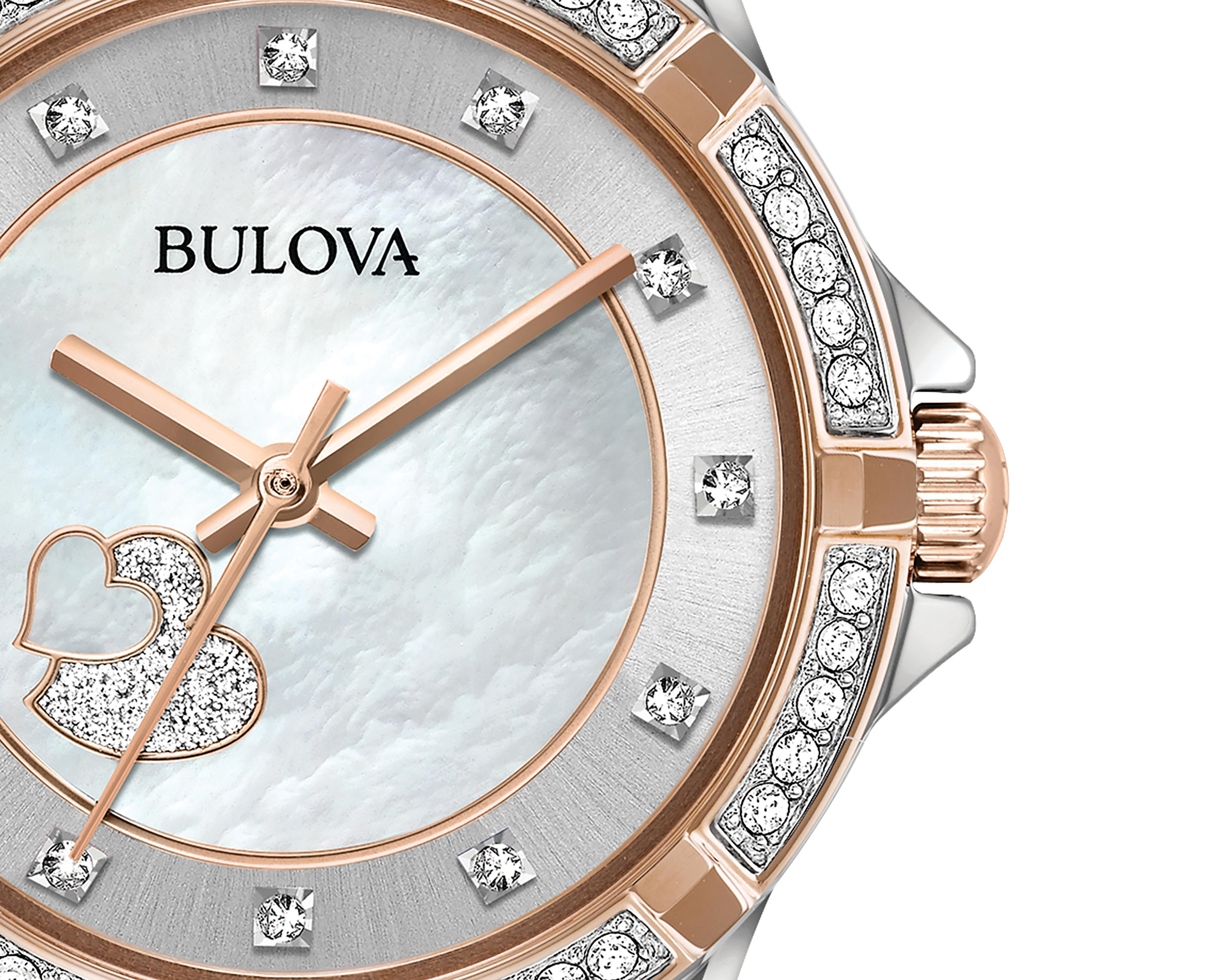 Foto 3 pulgar | Reloj Bulova 98L233 Plateado/Oro Rosado