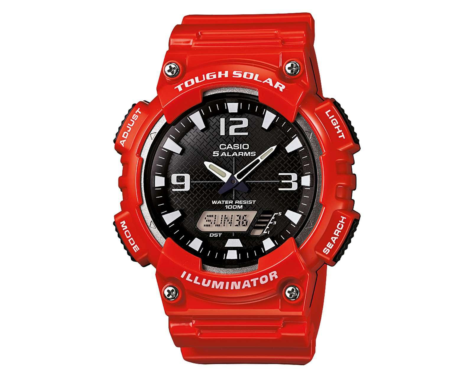 Foto 2 pulgar | Reloj Casio AQ-S810WC-4AVCF Rojo