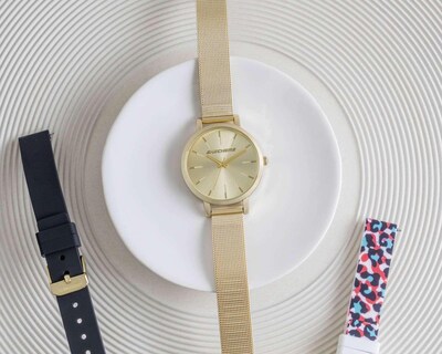 Foto 4 | Reloj para Mujer Skechers SR9057 Dorado