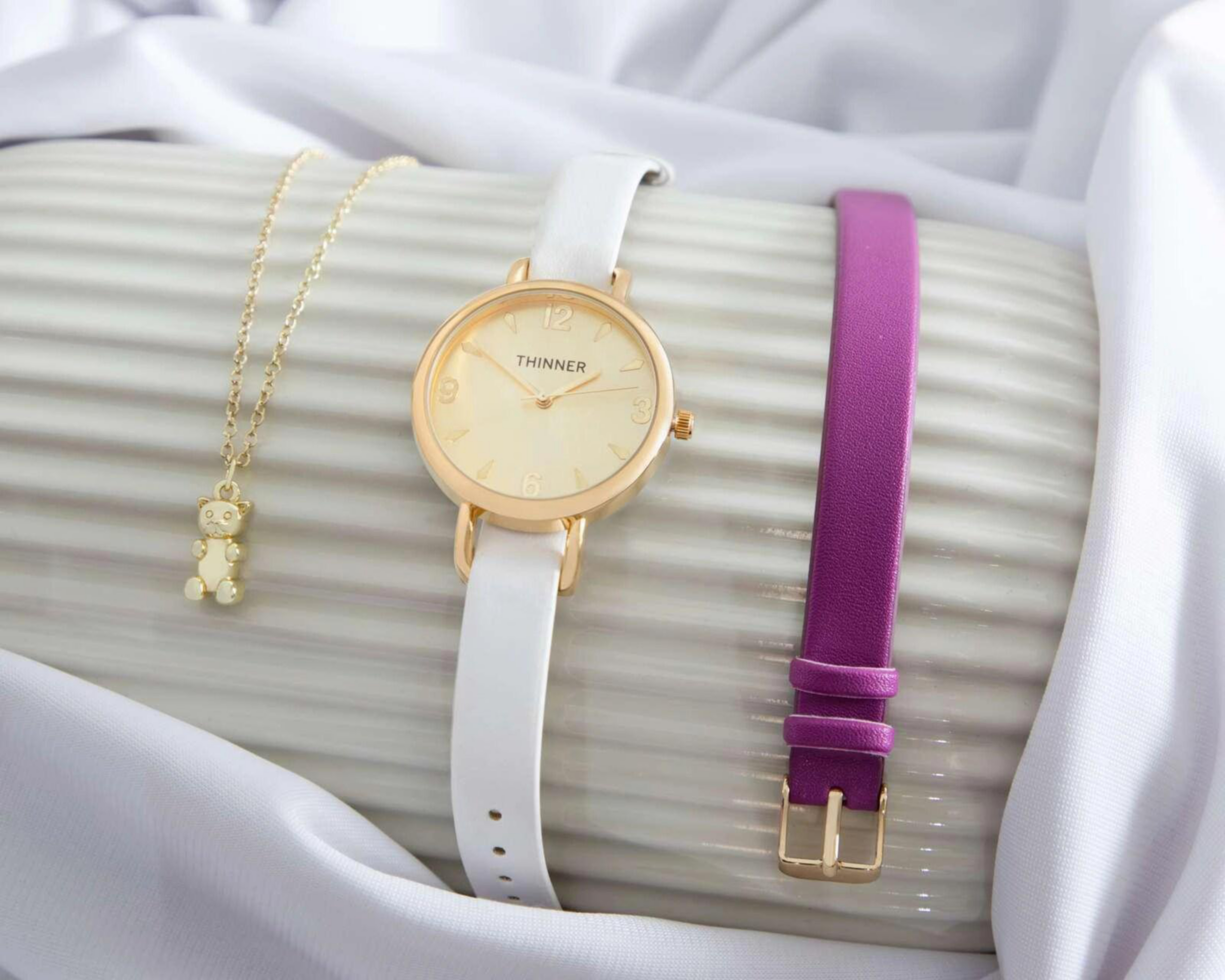 Foto 7 | Reloj Thinner con 2 Accesorios