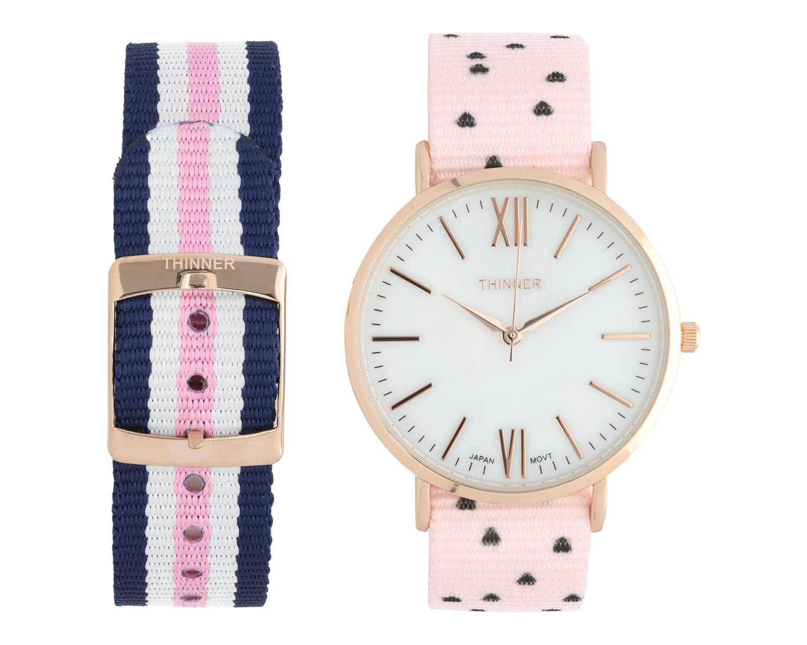 Reloj Thinner 9929 Set Rosa con 1 Accesorio