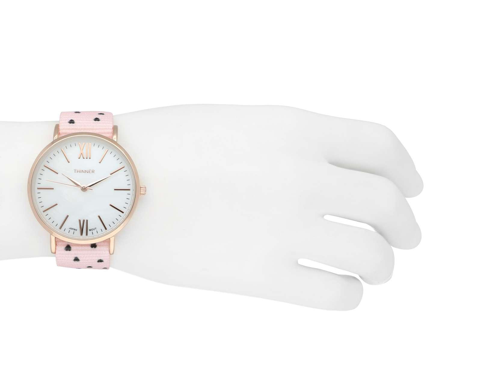 Foto 7 pulgar | Reloj Thinner 9929 Set Rosa con 1 Accesorio