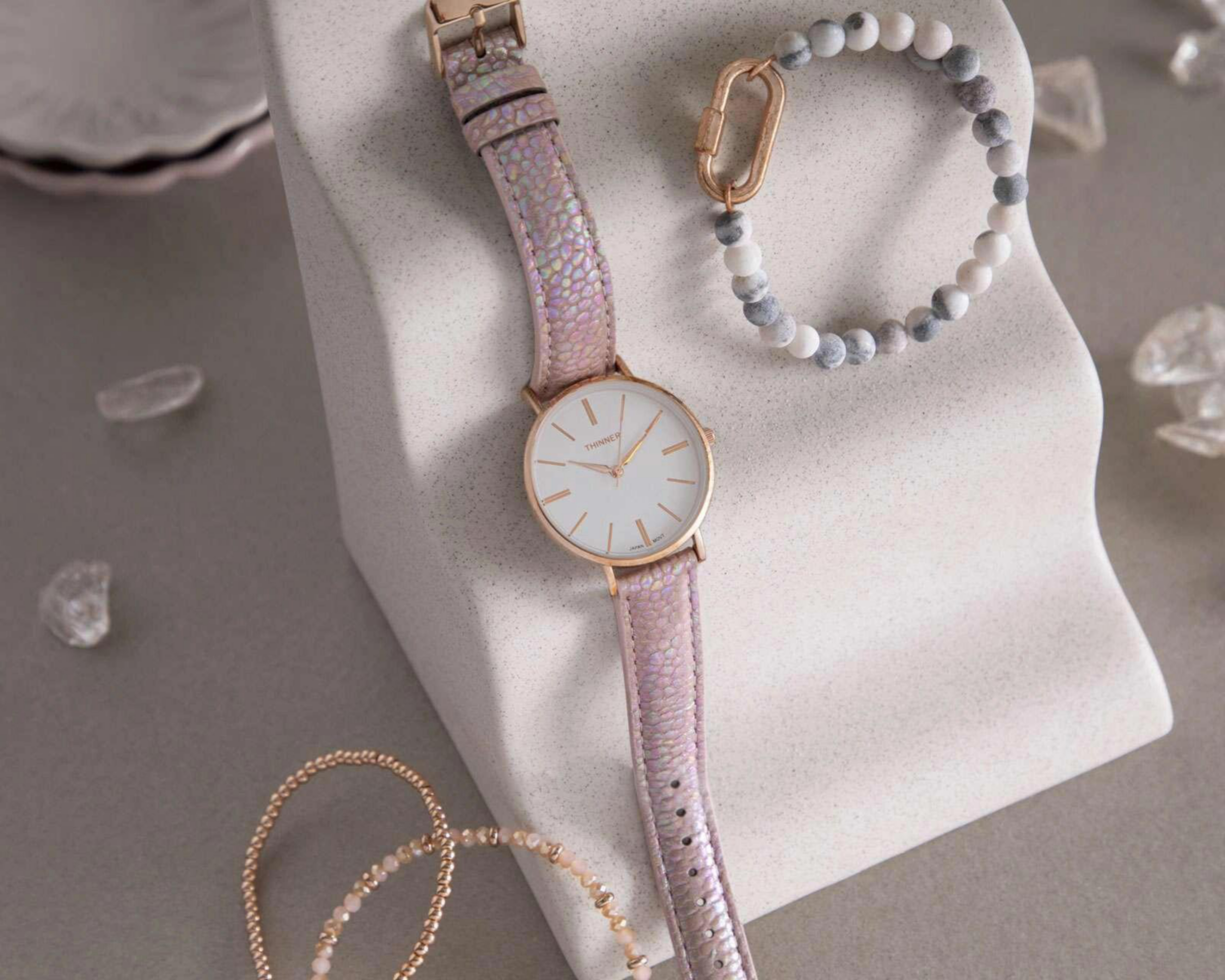Foto 8 pulgar | Reloj Thinner 10173 con 3 accesorios