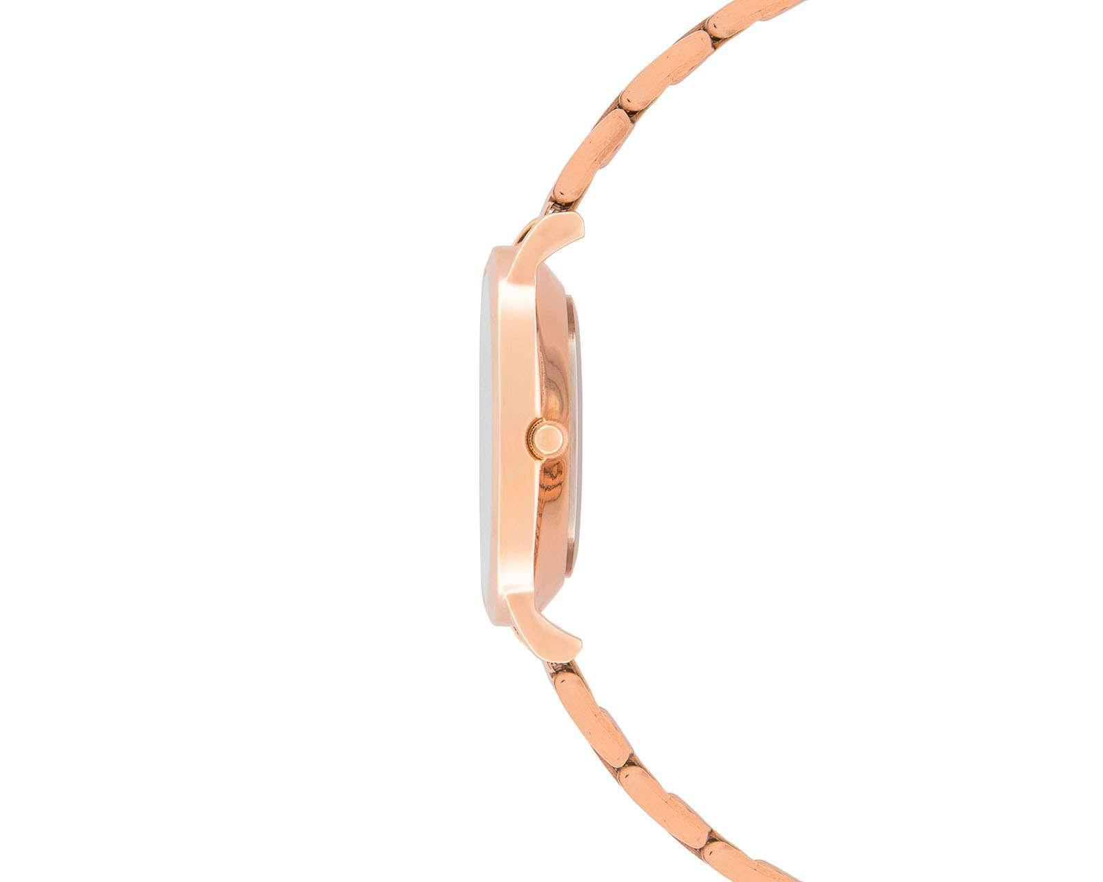 Foto 4 pulgar | Reloj Q&Q QA21J014Y Oro Rosa