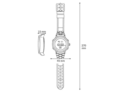 Foto 6 | Reloj para Hombre Skechers SR1125 Negro
