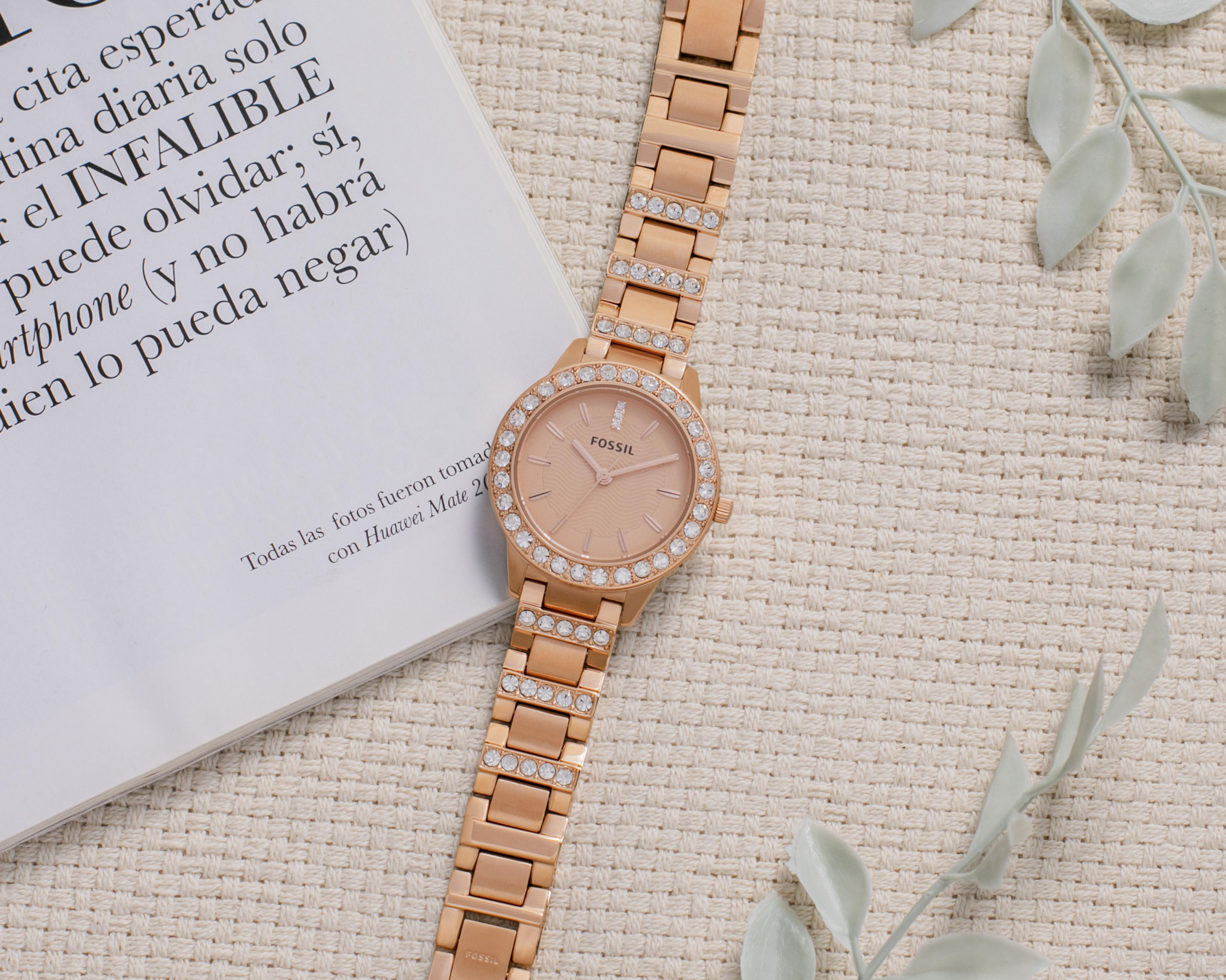 Foto 6 | Reloj Fossil ES3020 Oro Rosa