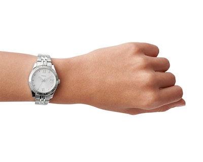 Foto 4 | Reloj Fossil Es4897 Plateado