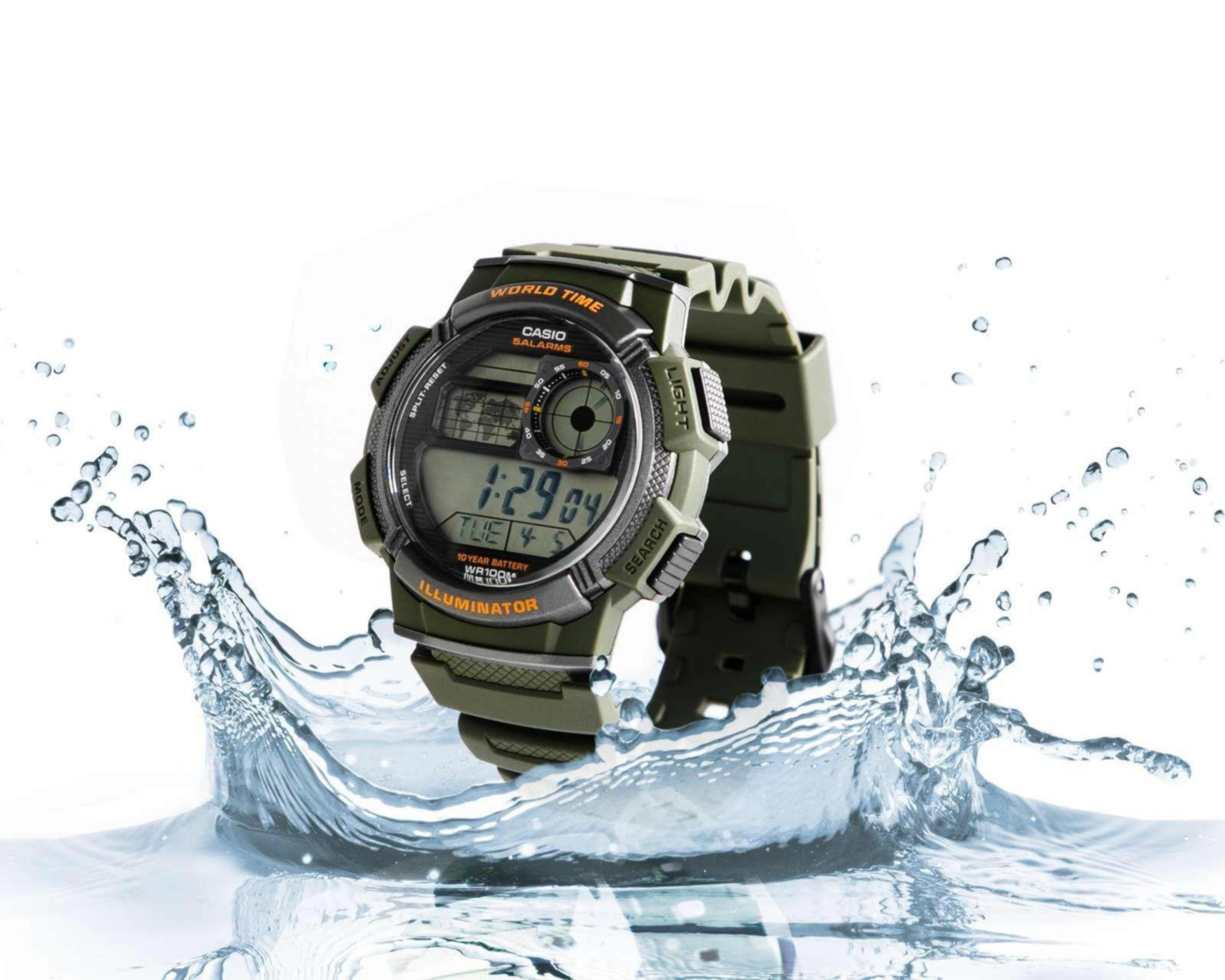 Foto 5 | Reloj Casio AE-1000W-3AVCF Verde