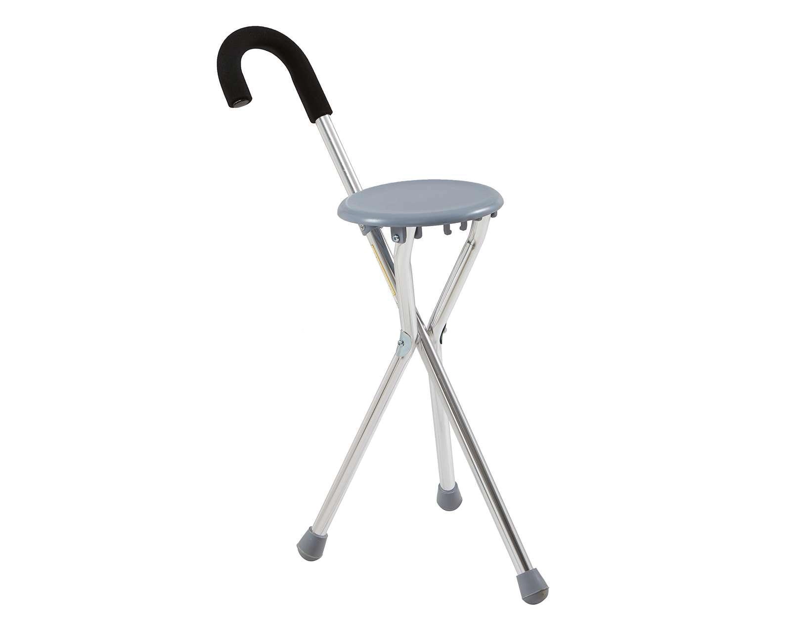 Foto 3 pulgar | Bastón de Aluminio Fisiocare con Asiento