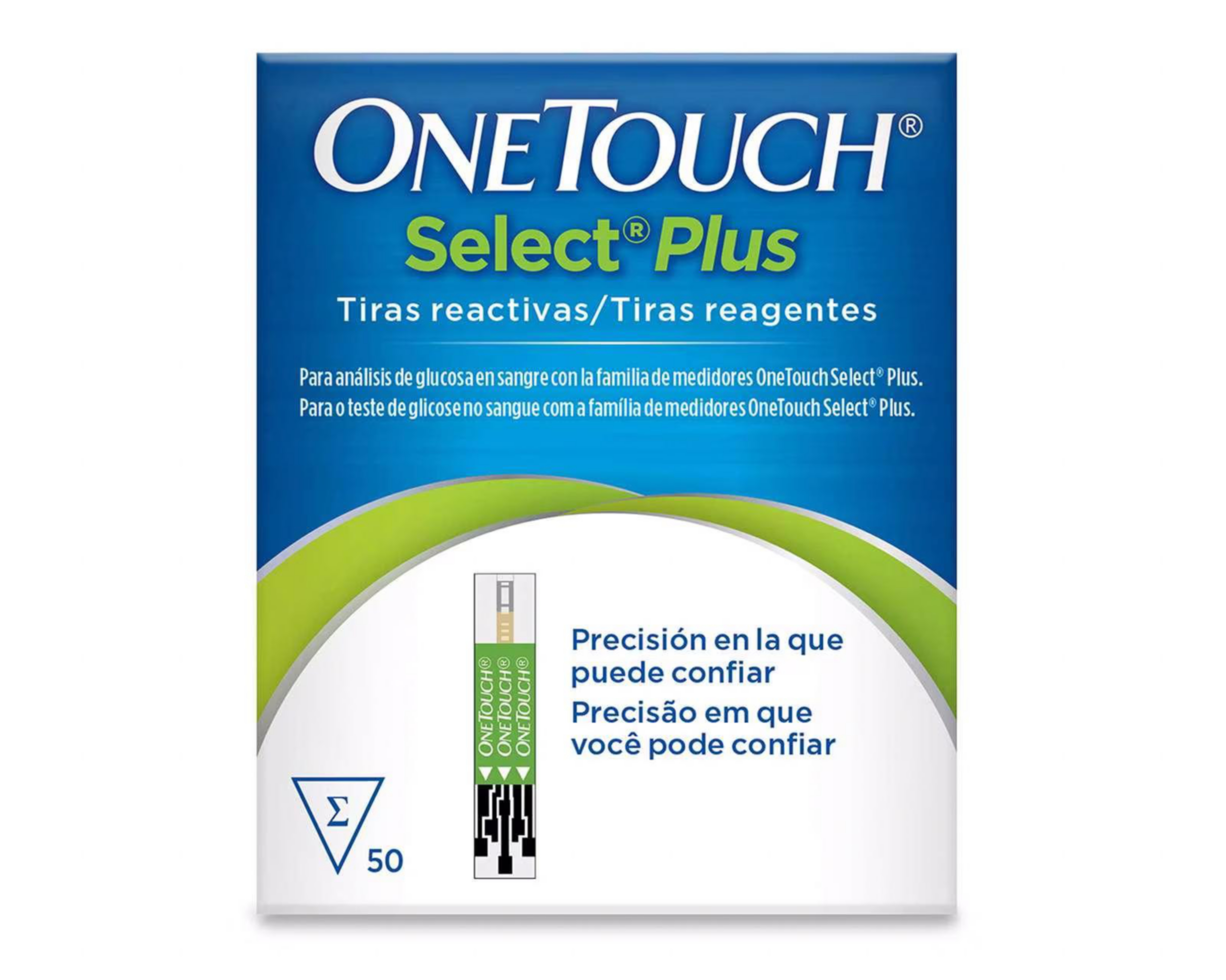 Foto 3 pulgar | Tiras Reactivas One Touch Select Plus 50 Piezas