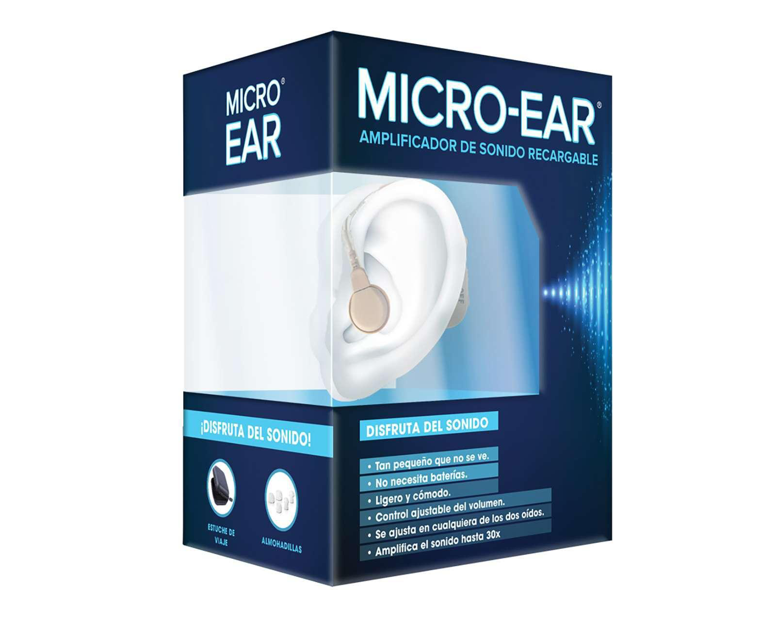 Amplificador de Sonido Micro-Ear Recargable