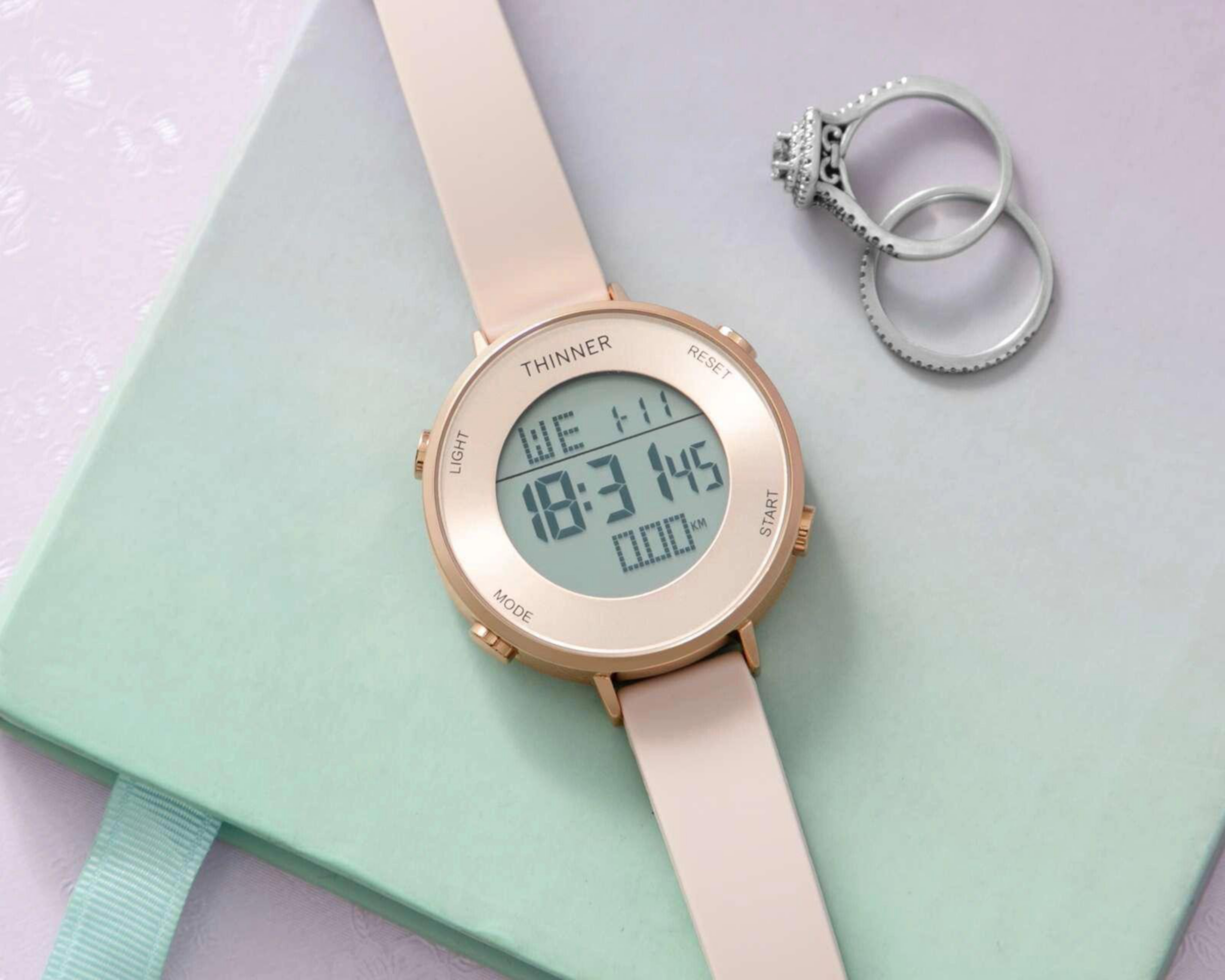 Foto 7 pulgar | Reloj Thinner CB10202 Rosa