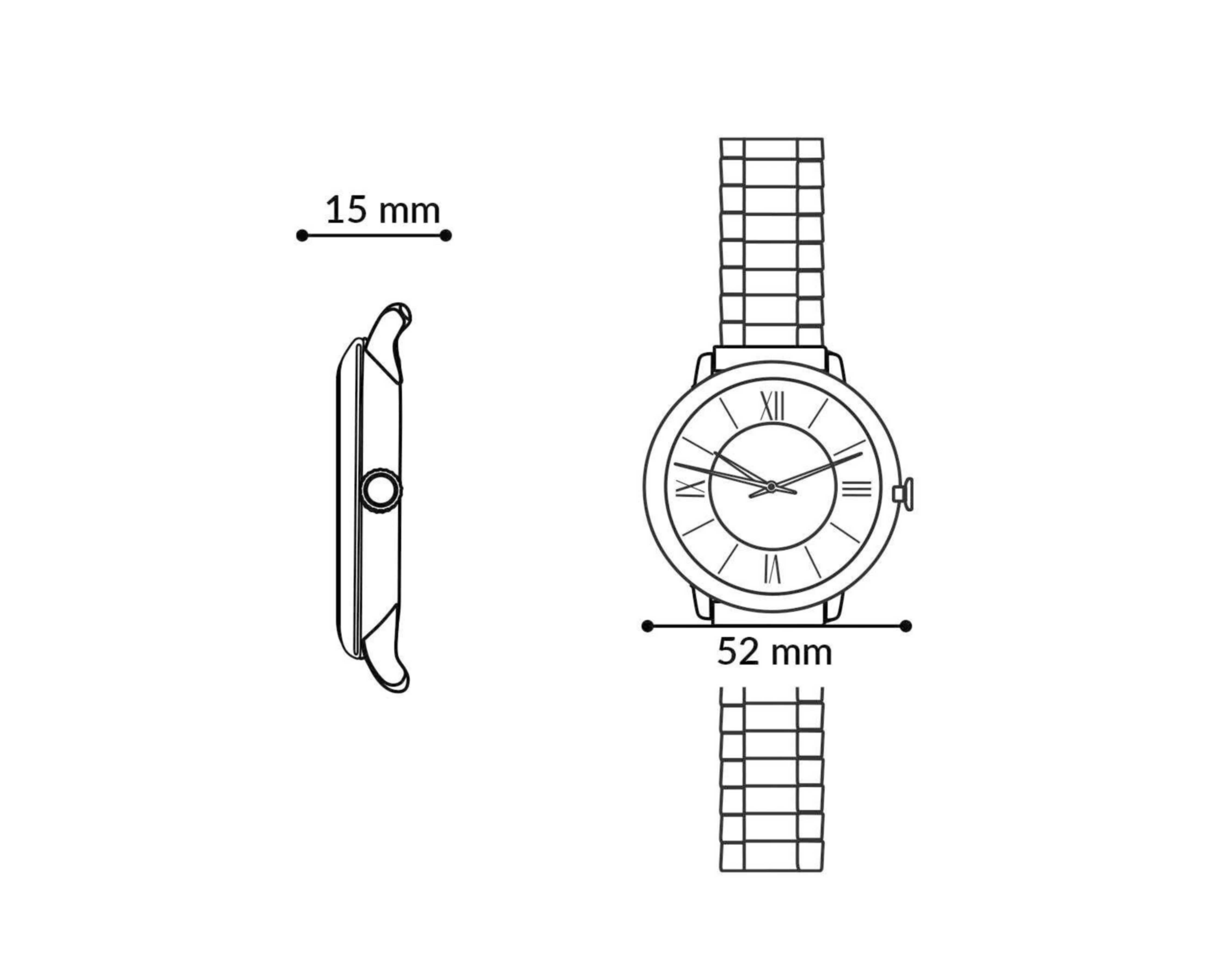 Foto 7 pulgar | Reloj Thinner WATCHTHINNERR002 Dorado/Plateado