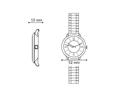 Foto 6 | Reloj Thinner WATCHTHINNERR002 Dorado/Plateado