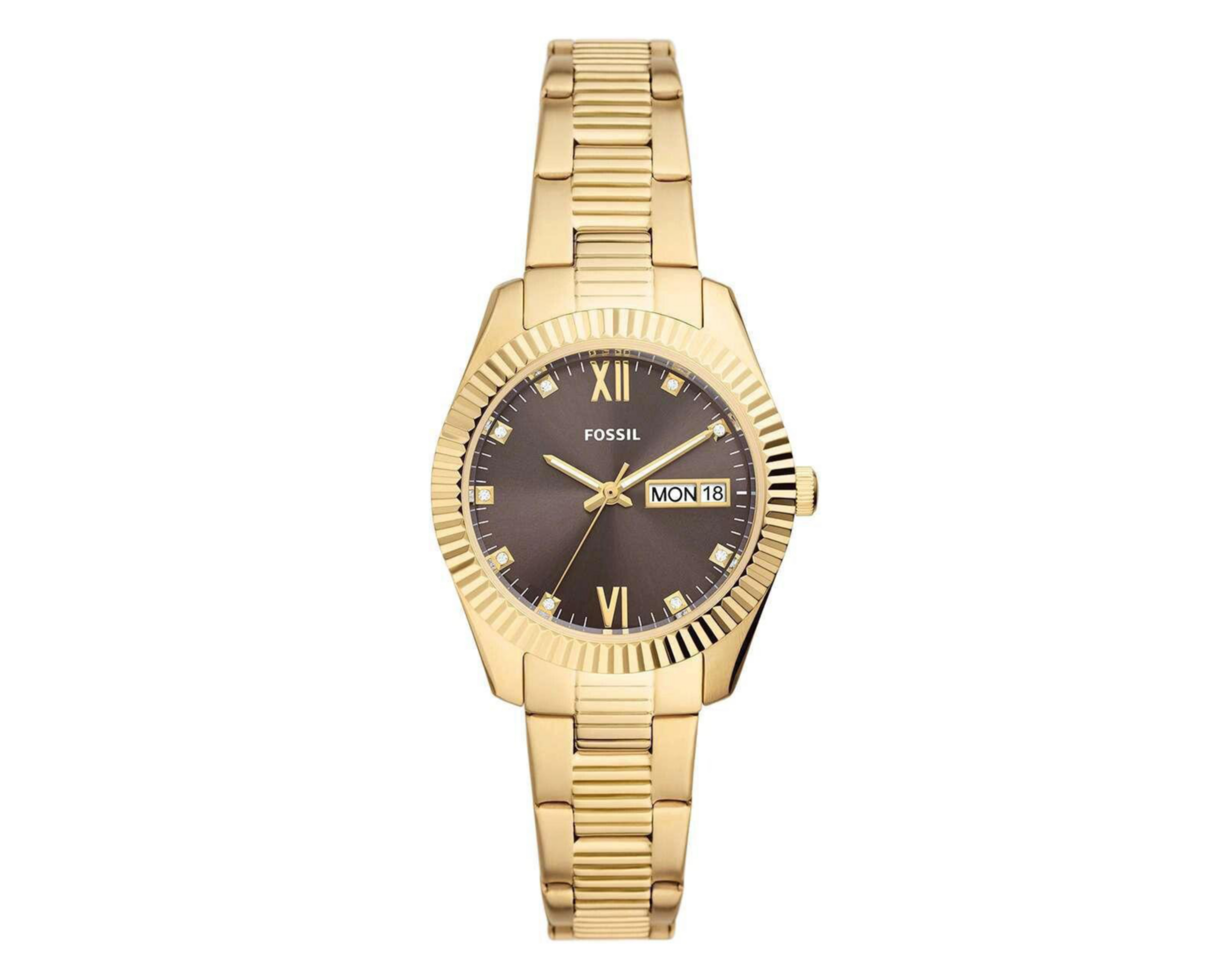 Foto 2 pulgar | Reloj Fossil ES5206 Dorado