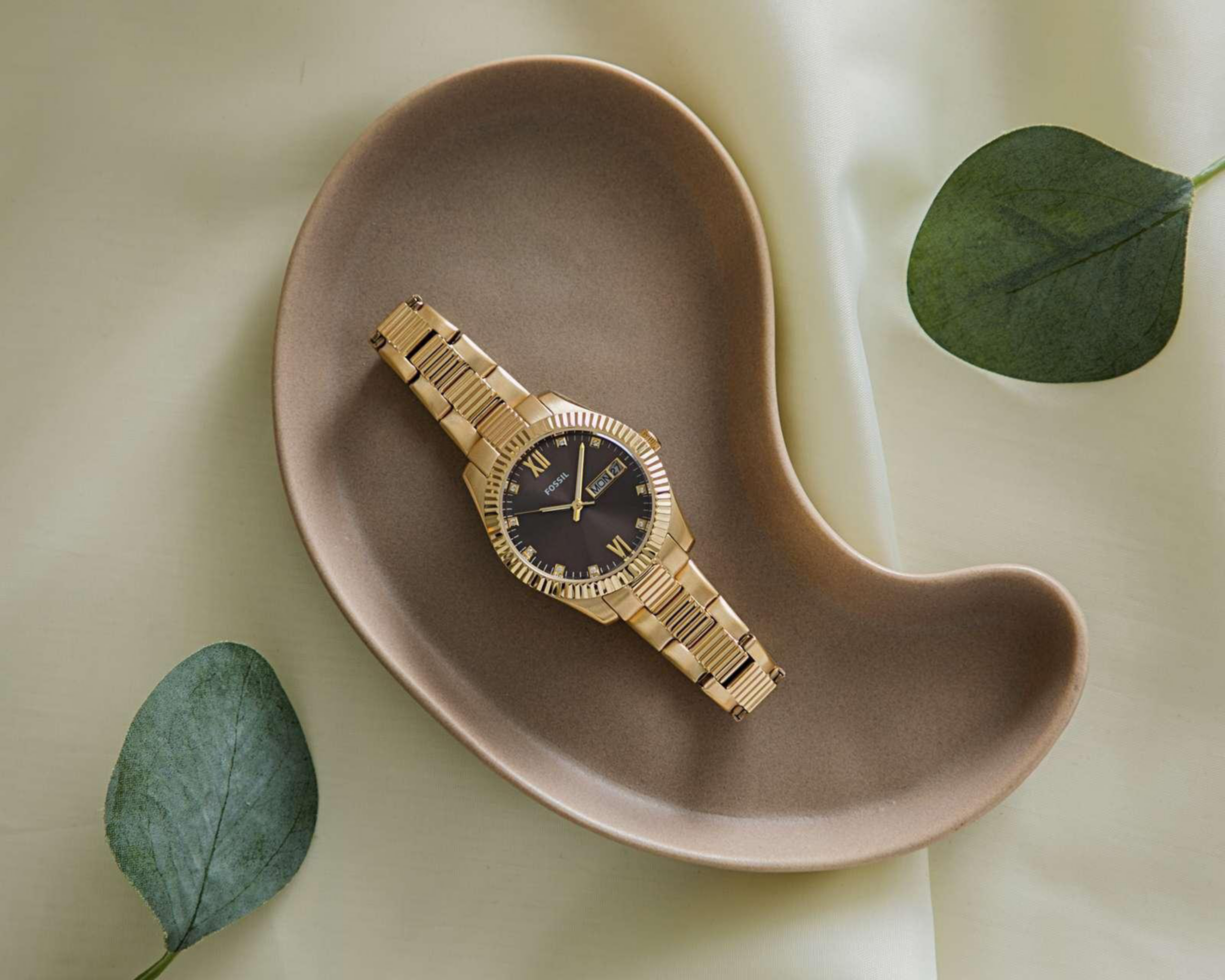 Foto 6 pulgar | Reloj Fossil ES5206 Dorado