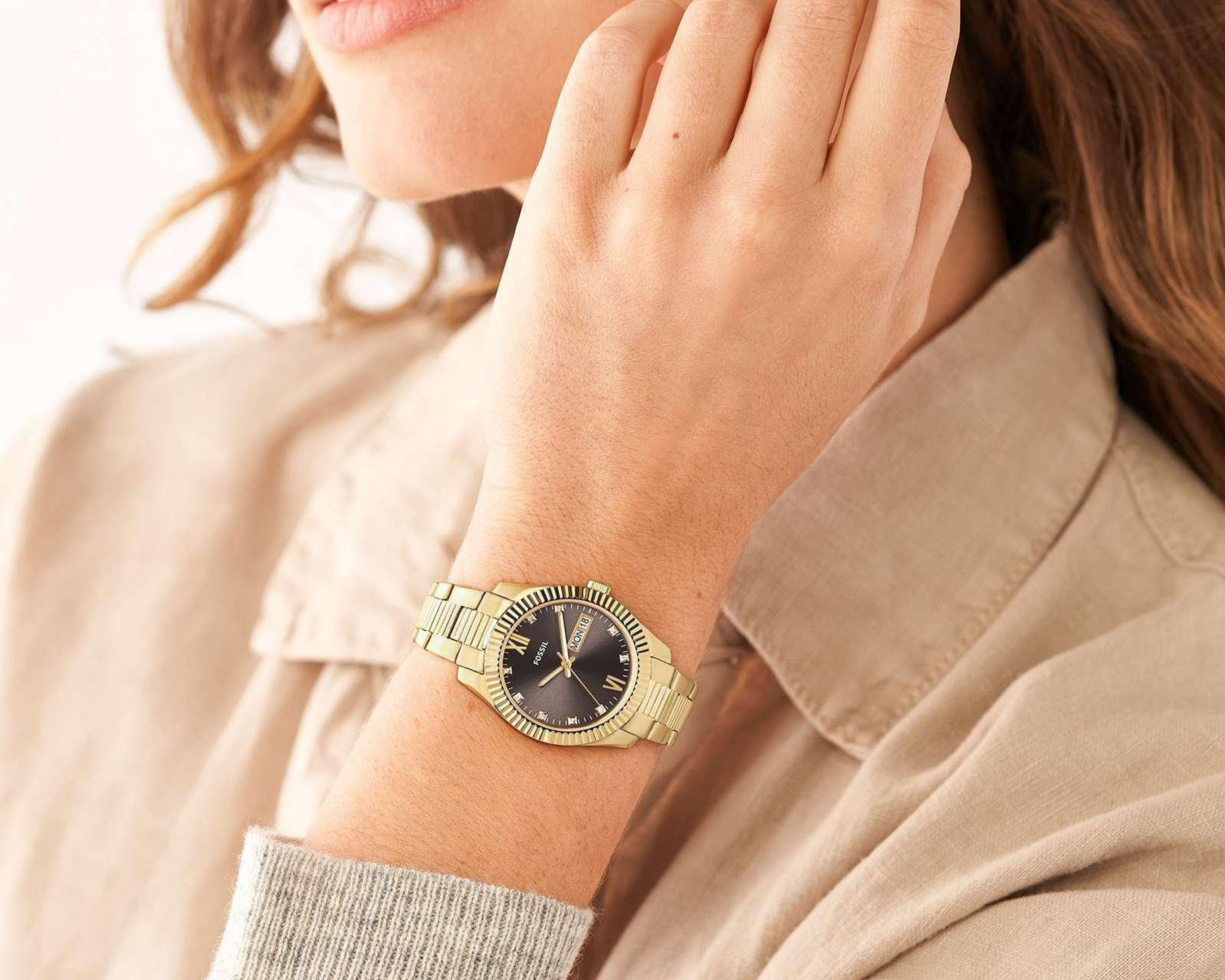 Foto 6 | Reloj Fossil ES5206 Dorado
