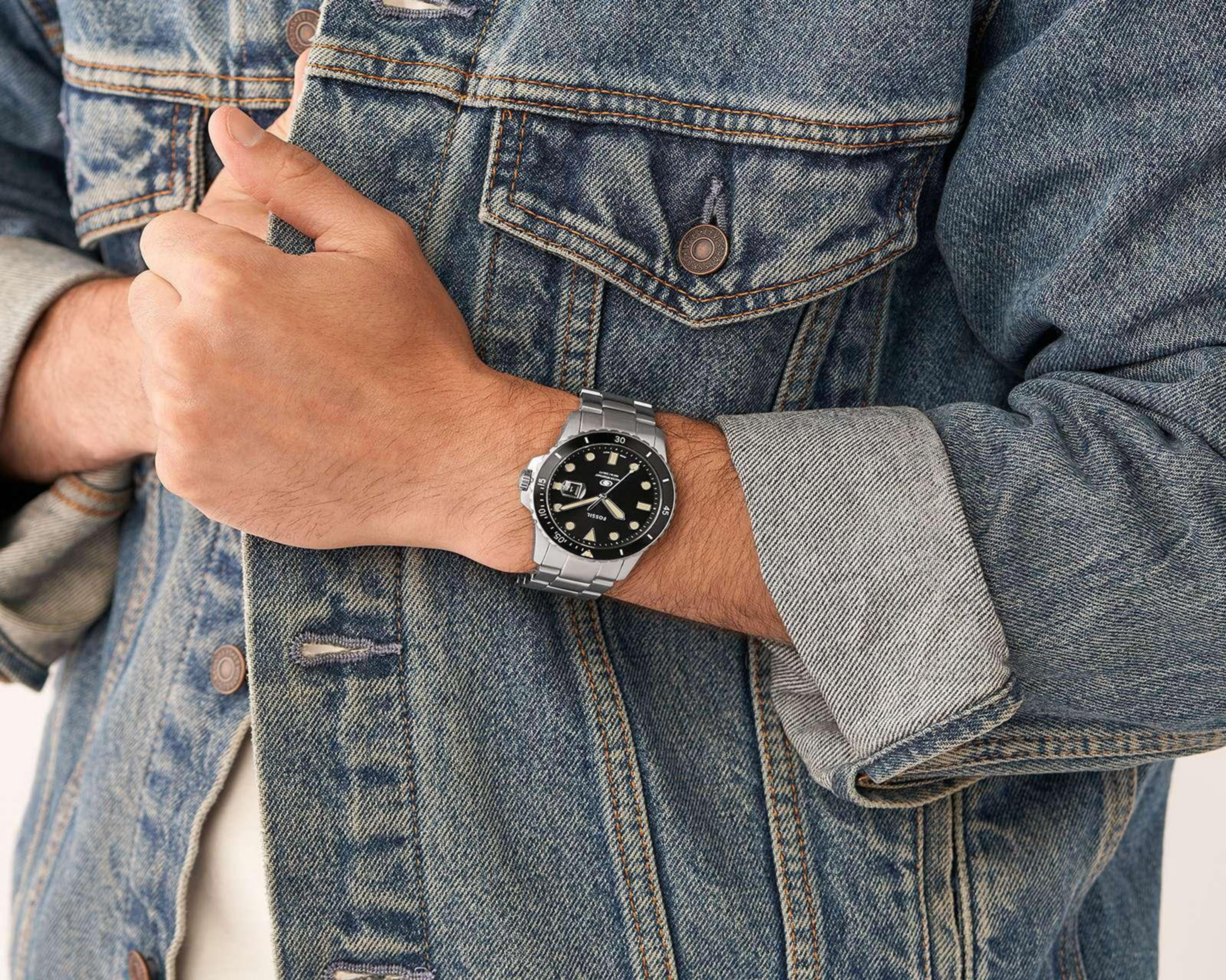 Foto 6 | Reloj Fossil FS5952 Plateado