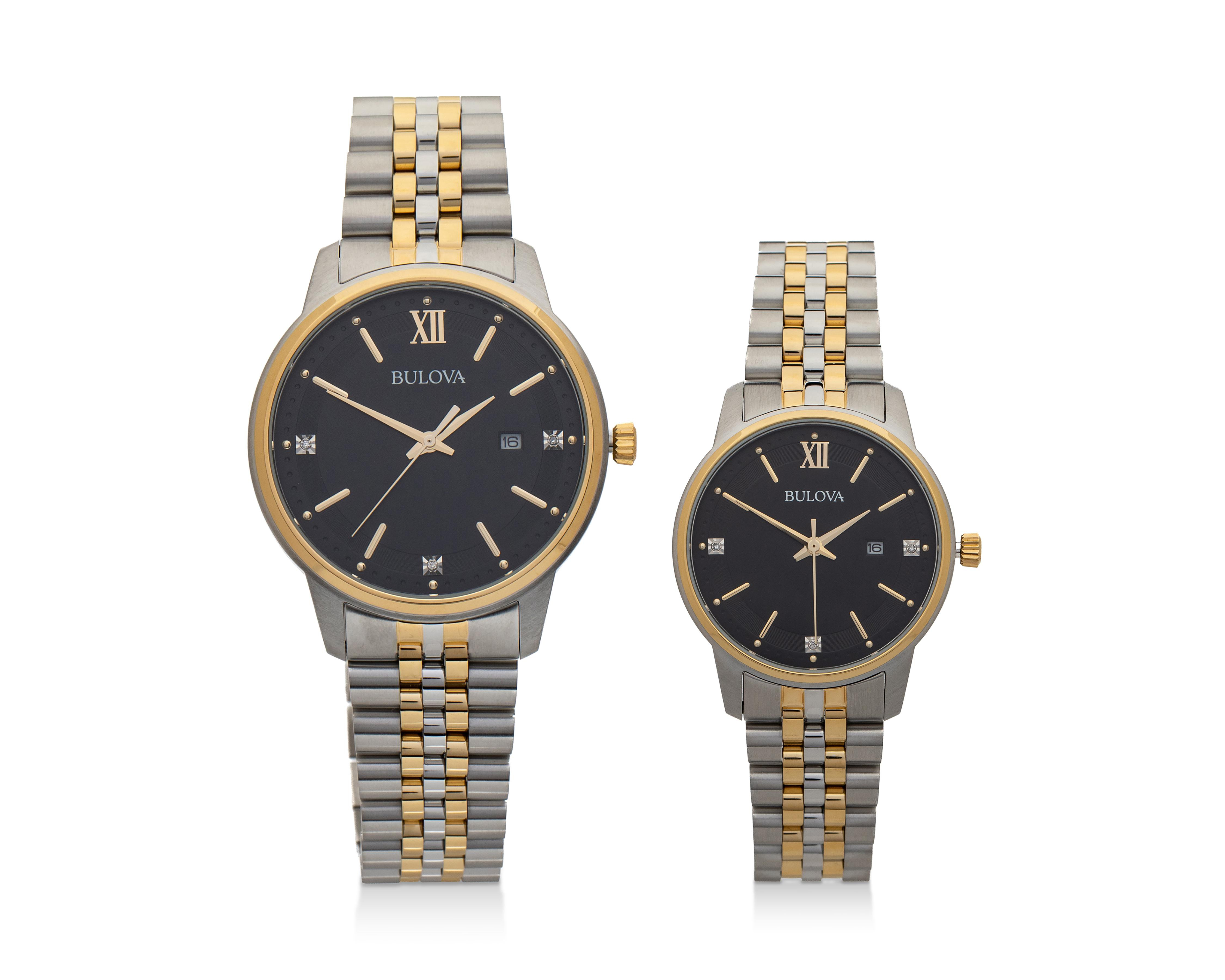 Set de Relojes Bulova 98X125 Plateados