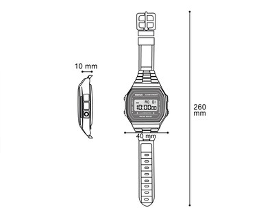 Foto 6 | Reloj para Mujer Casio W-218HC-2AVCF Azul