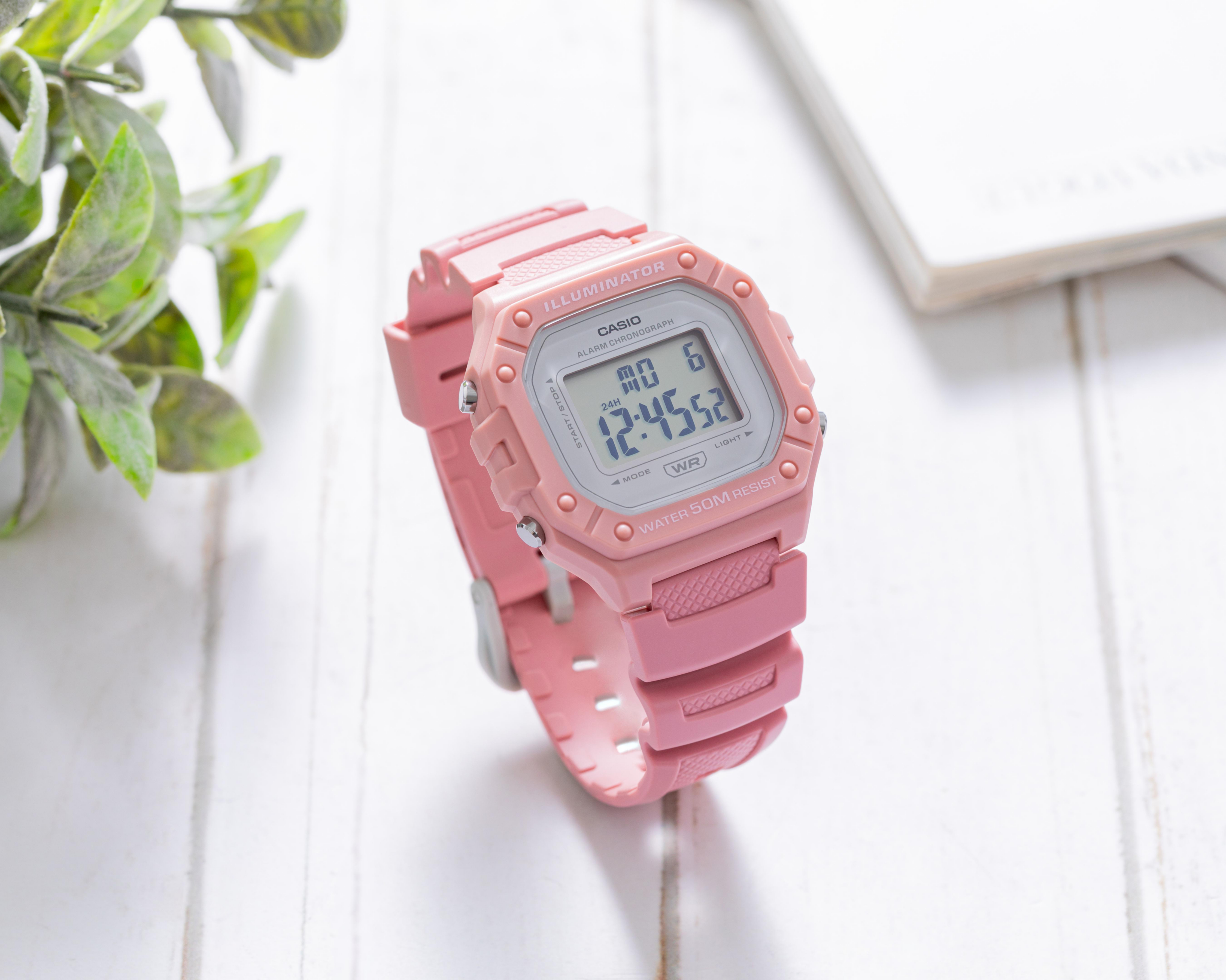 Foto 2 | Reloj Casio W-218HC-4AVCF Rosa