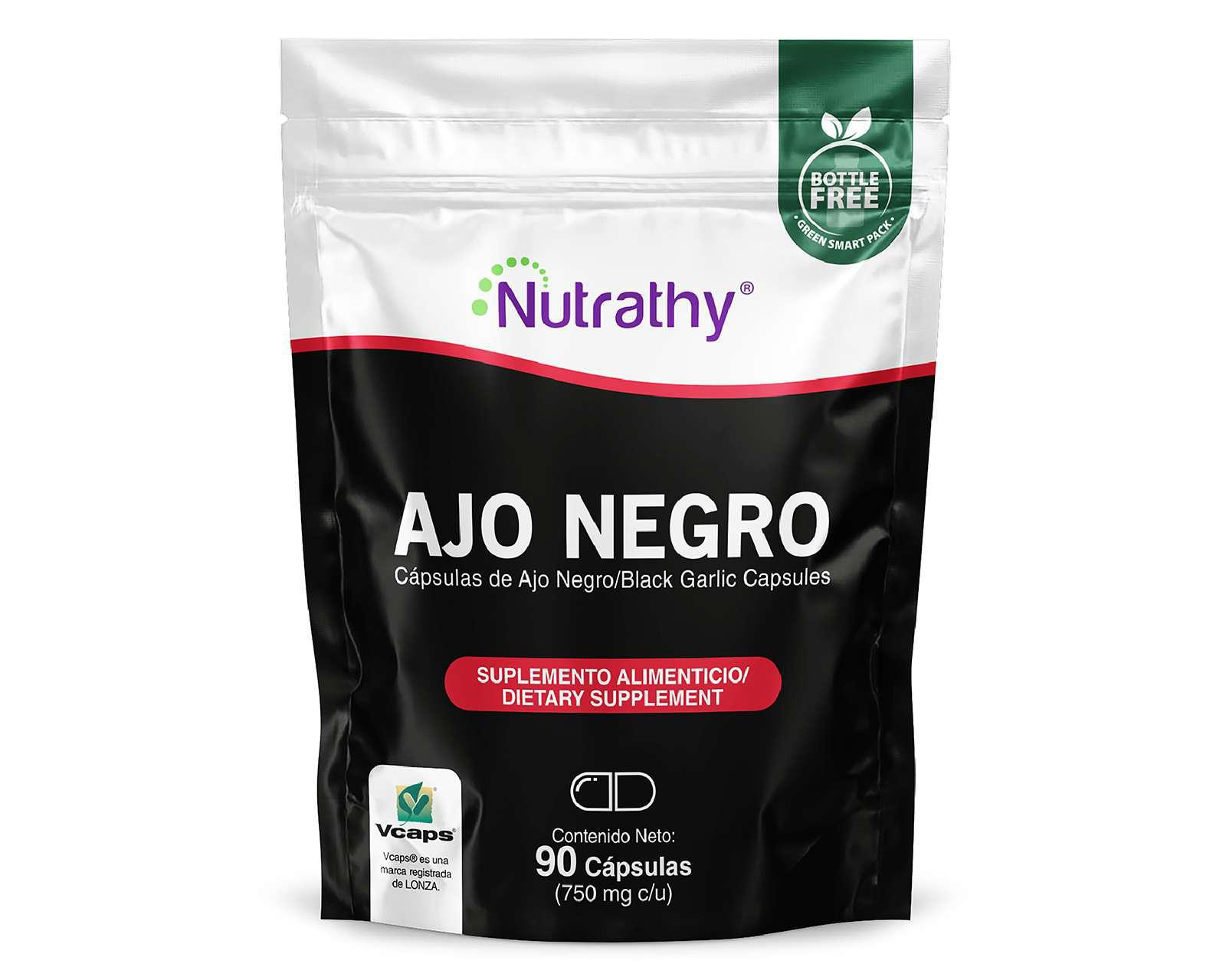 Foto 2 pulgar | Suplemento Alimenticio Nutrathy Ajo Negro 90 Cápsulas