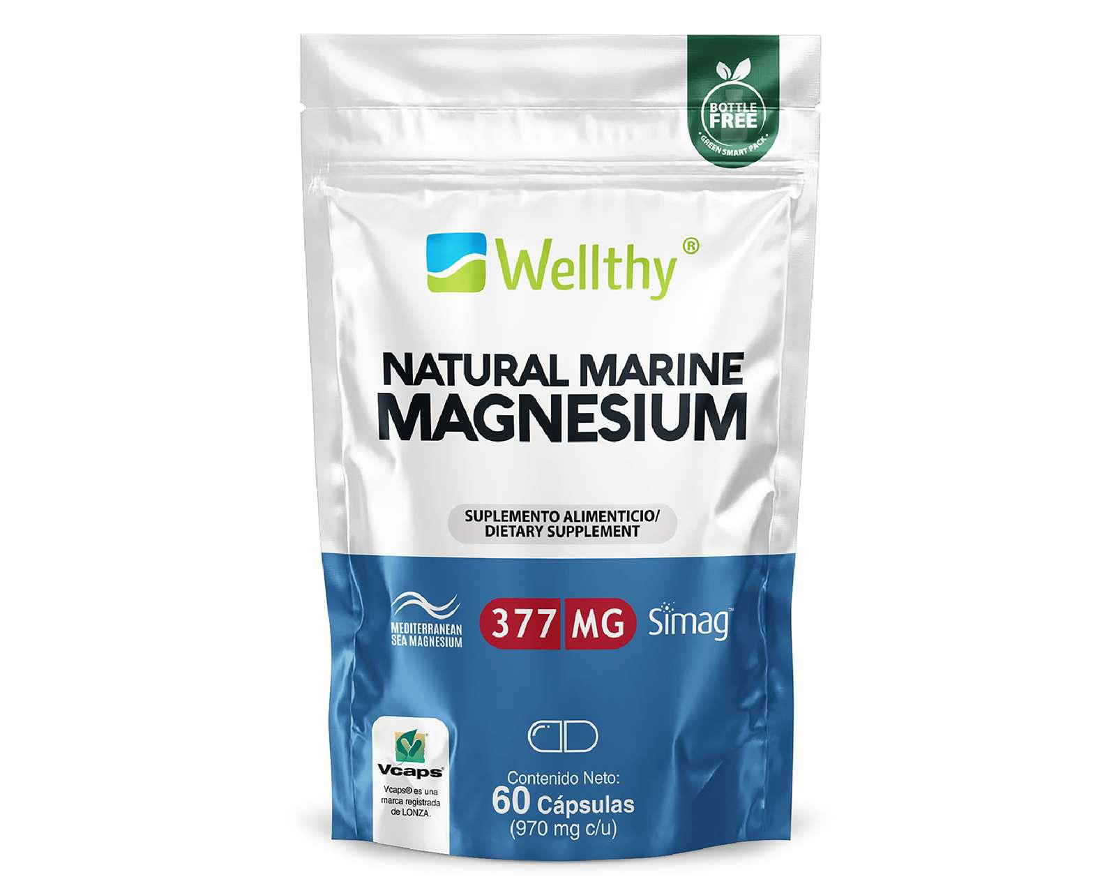 Magnesio Marino Wellthy 60 Cápsulas