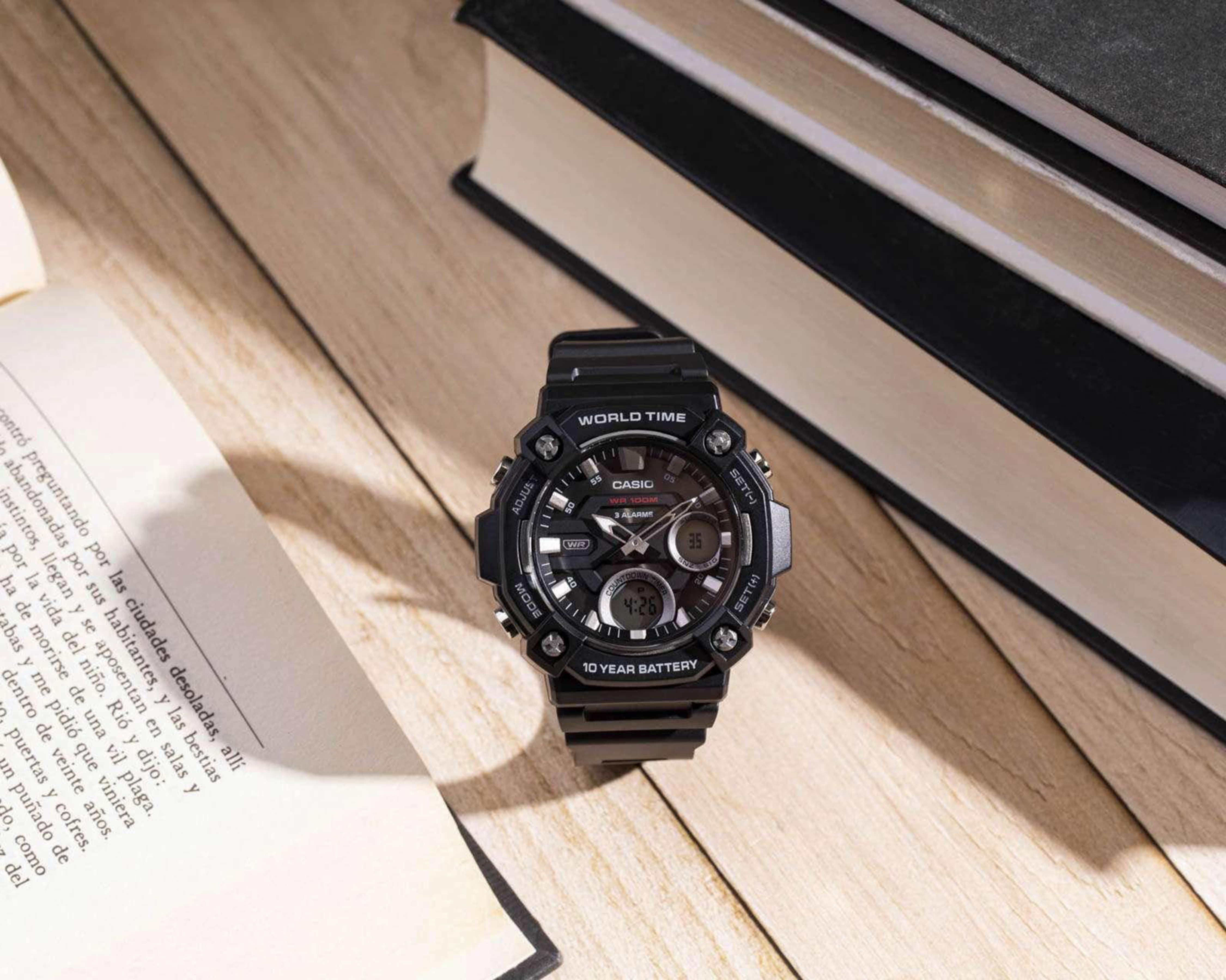 Foto 2 | Reloj Casio AEQ-120W-1AVCF Negro