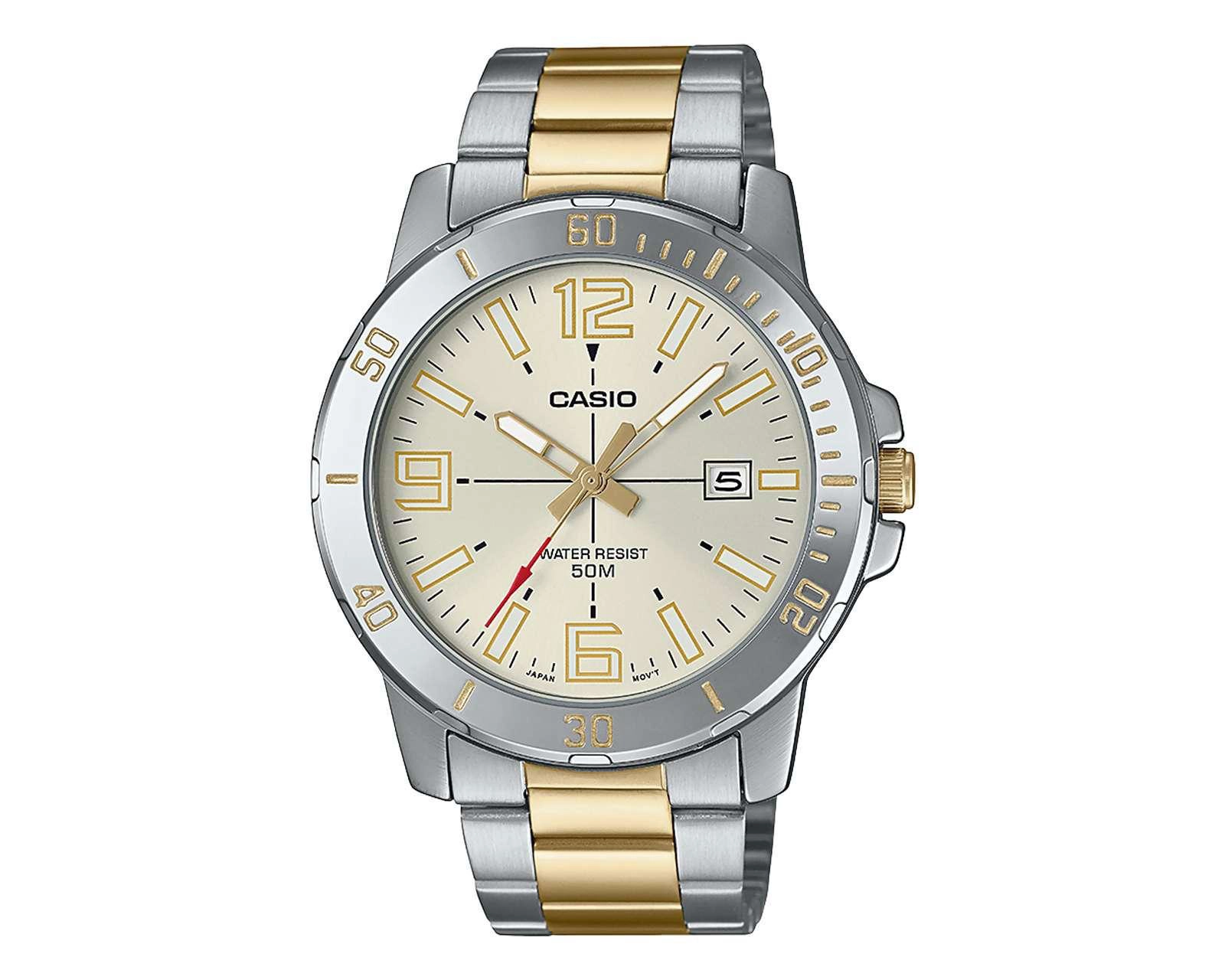 Reloj Casio MTP-VD01SG-9BVCF Plateado/Dorado