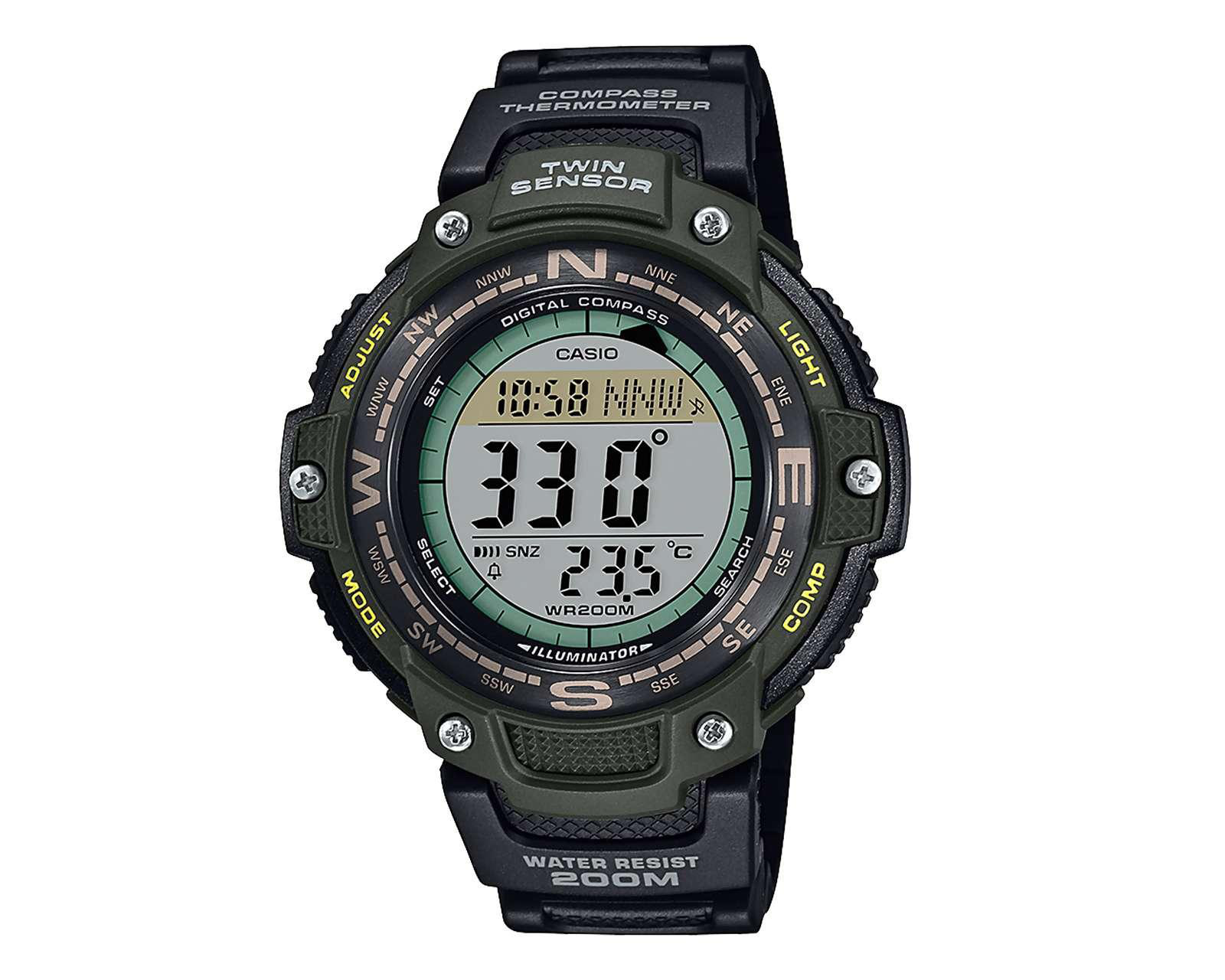 Foto 2 pulgar | Reloj Casio SGW-100-3AVCF Negro